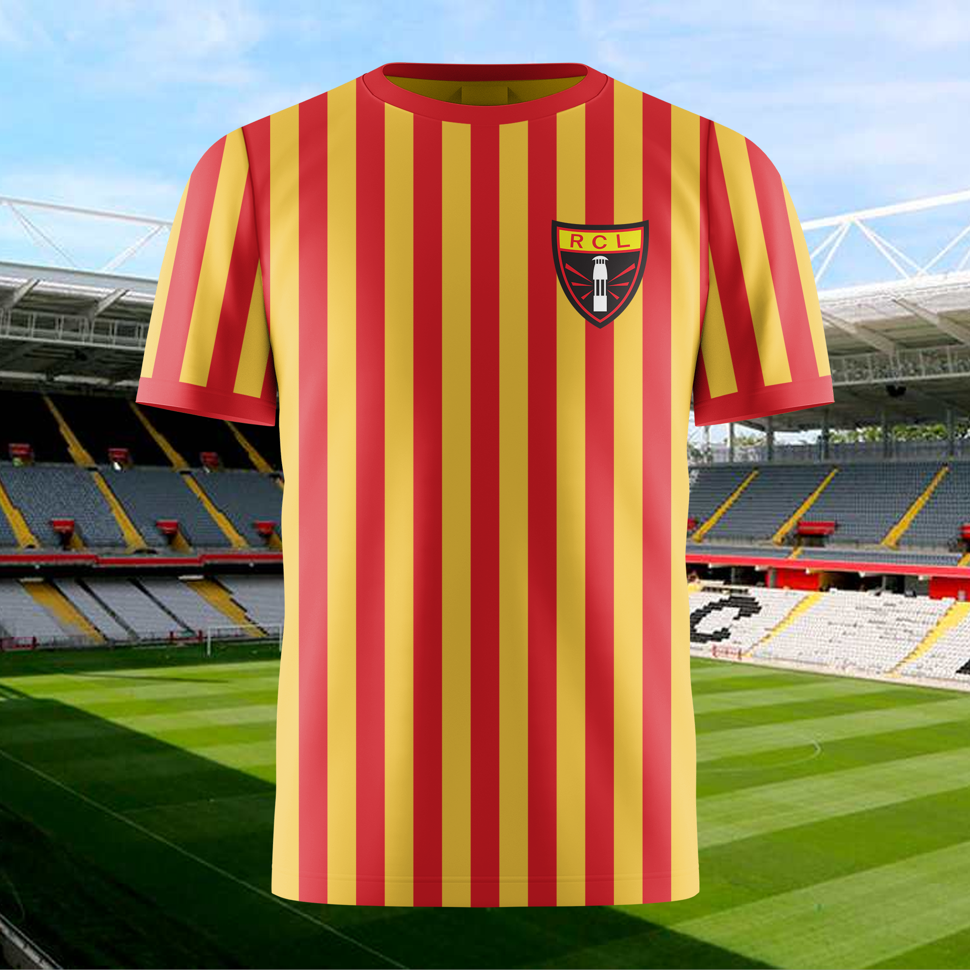 RC Lens 1967-68 Home Kit Retro Shirt PT71735