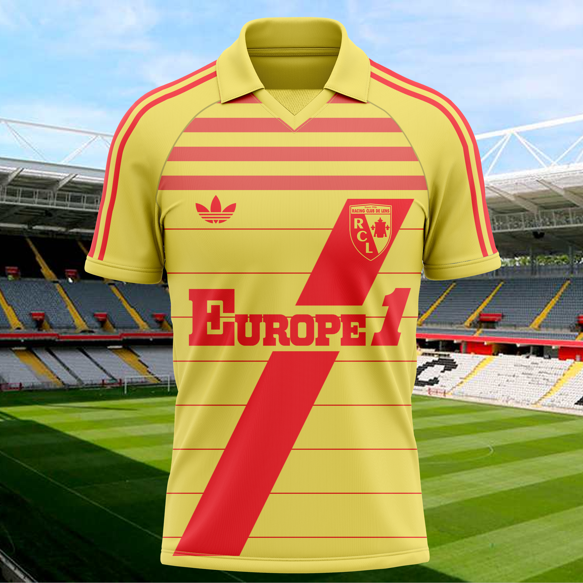 RC Lens 1976-77 Home Kit Retro Shirt PT71740