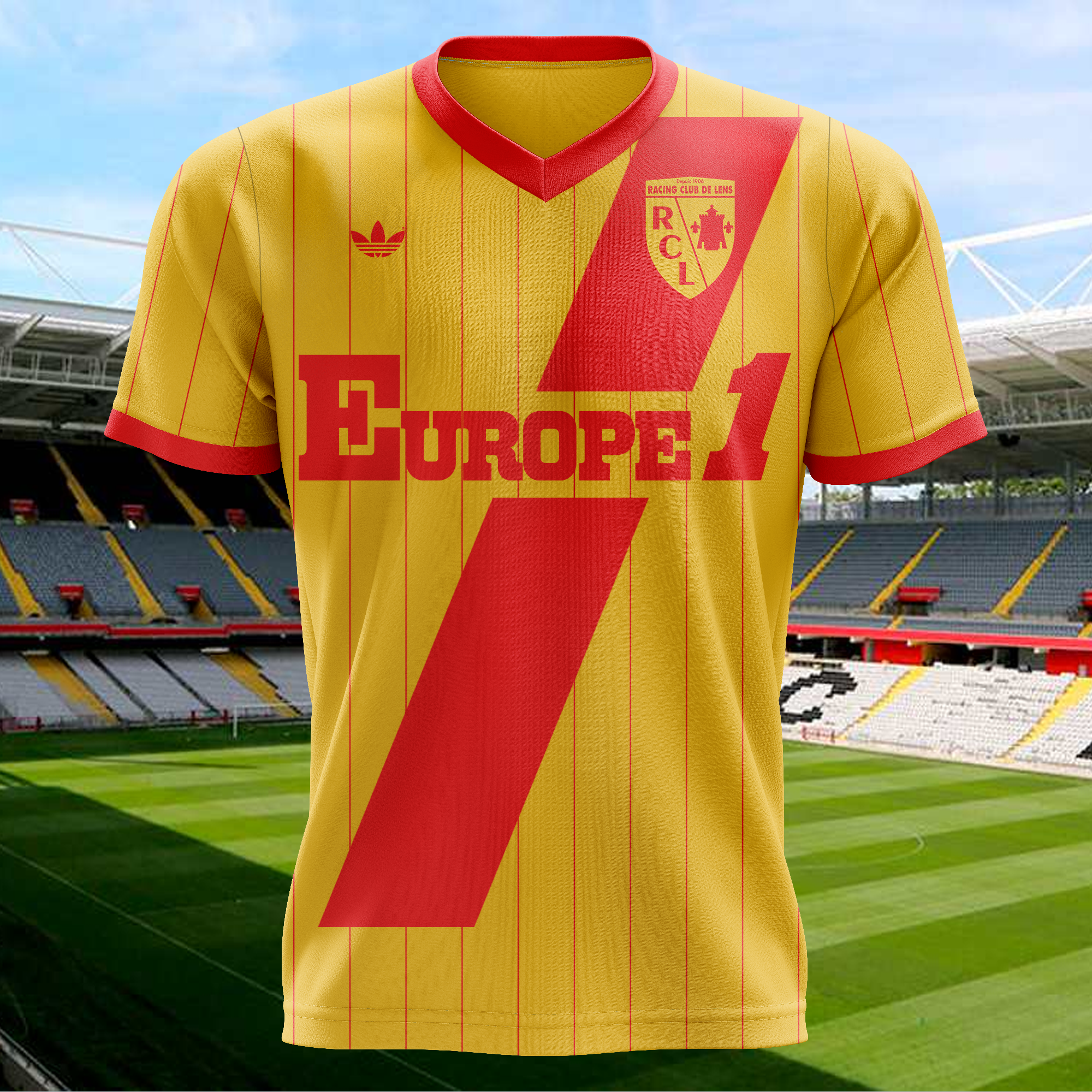 RC Lens 1981-82 Home Kit Retro Shirt PT71745