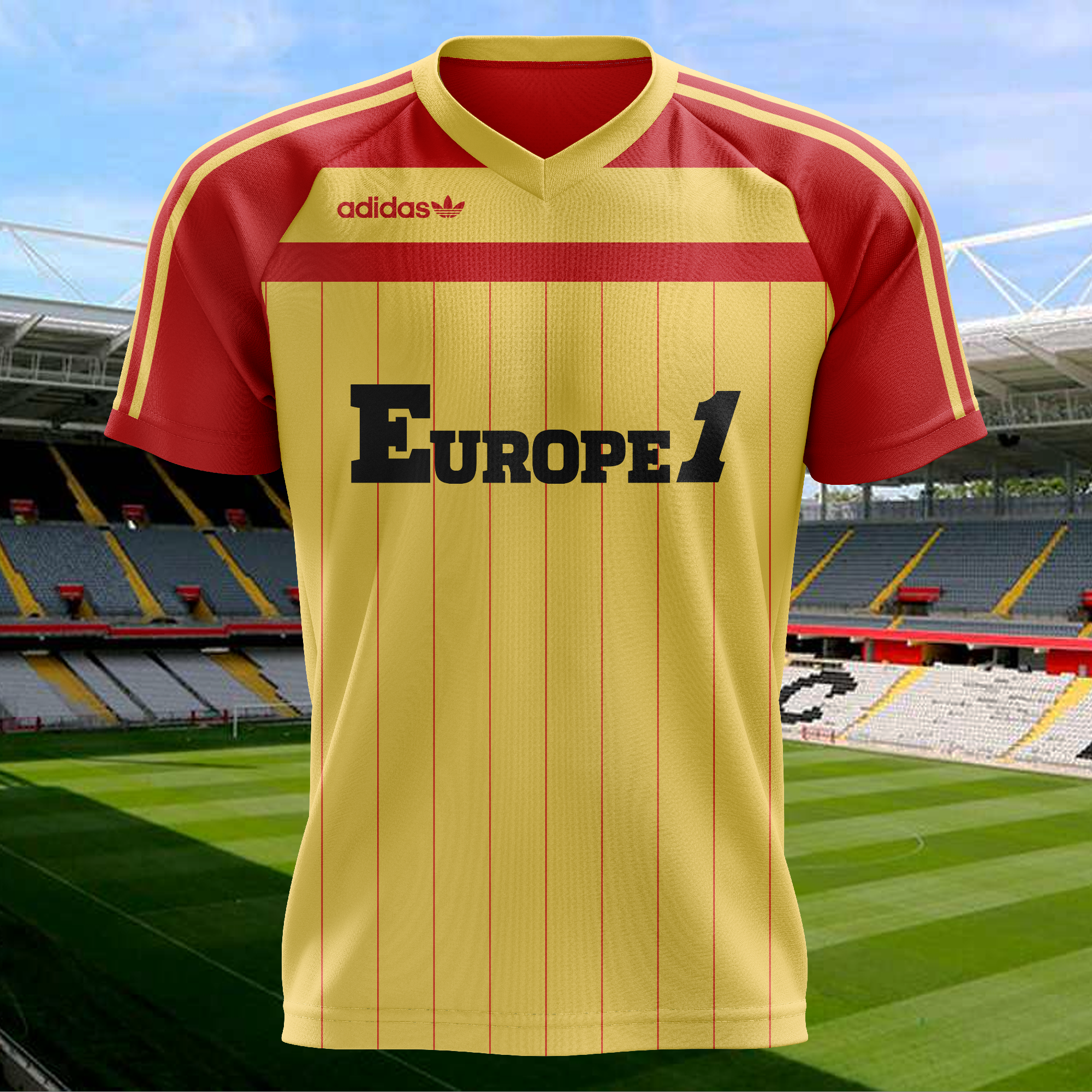 RC Lens 1984-85 Home Kit Retro Shirt PT71748