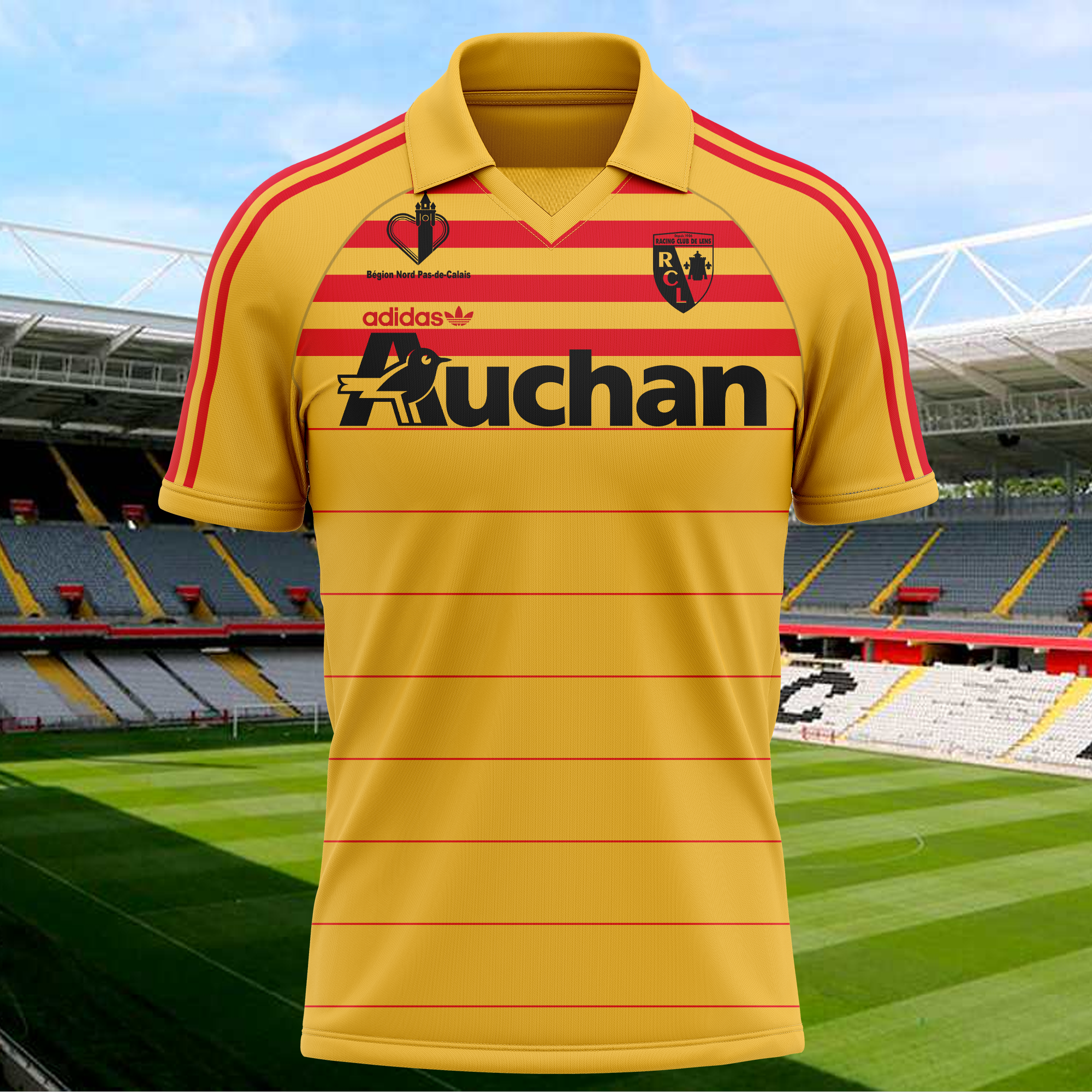 RC Lens 1985-86 Home Kit Retro Shirt PT71749
