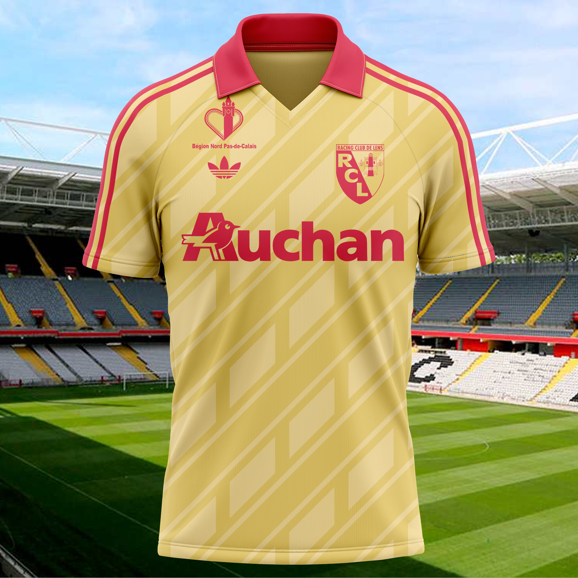 RC Lens 1986-87 Home Kit Retro Shirt PT71750