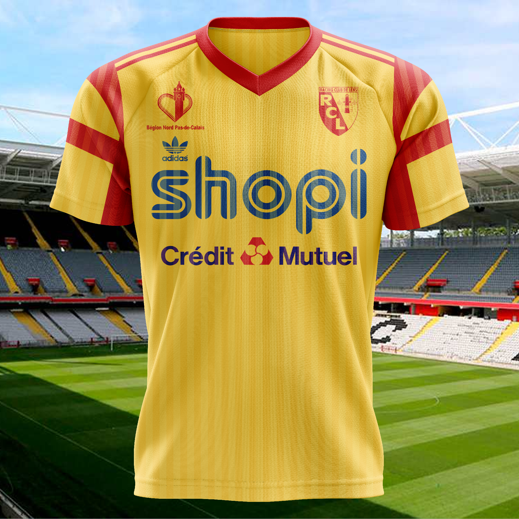 RC Lens 1990-91 Home Kit Retro Shirt PT71754