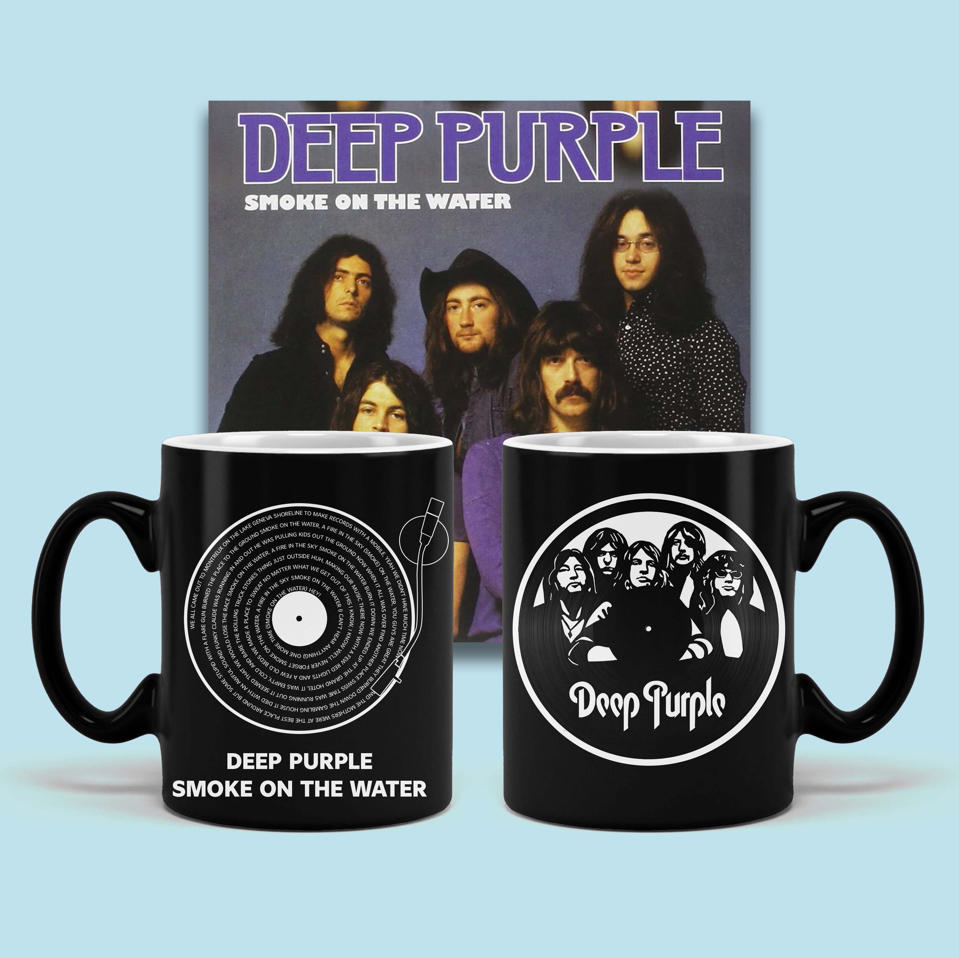 Deep Purple - Smoke on the Water black Mug MS10004