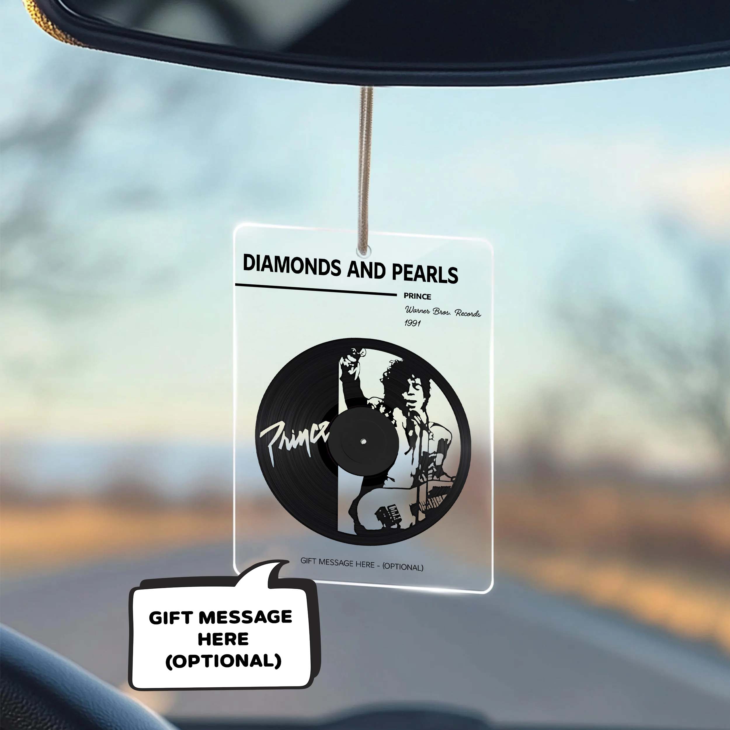 Diamonds and Pearls - Prince Acrylic Car Ornament MS10054