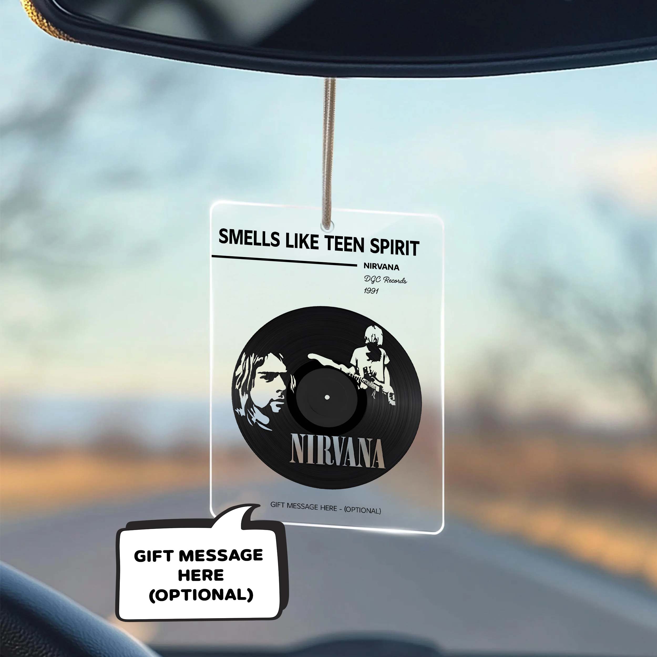 Nirvana - Smells Like Teen Spirit Acrylic Car Ornament MS10059