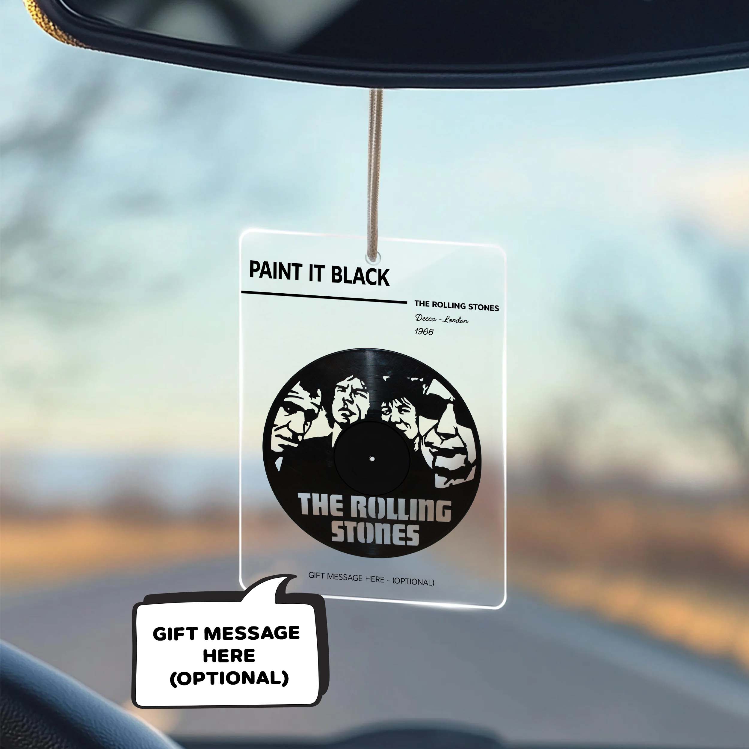 The Rolling Stones - Paint It Black Acrylic Car Ornament MS10065