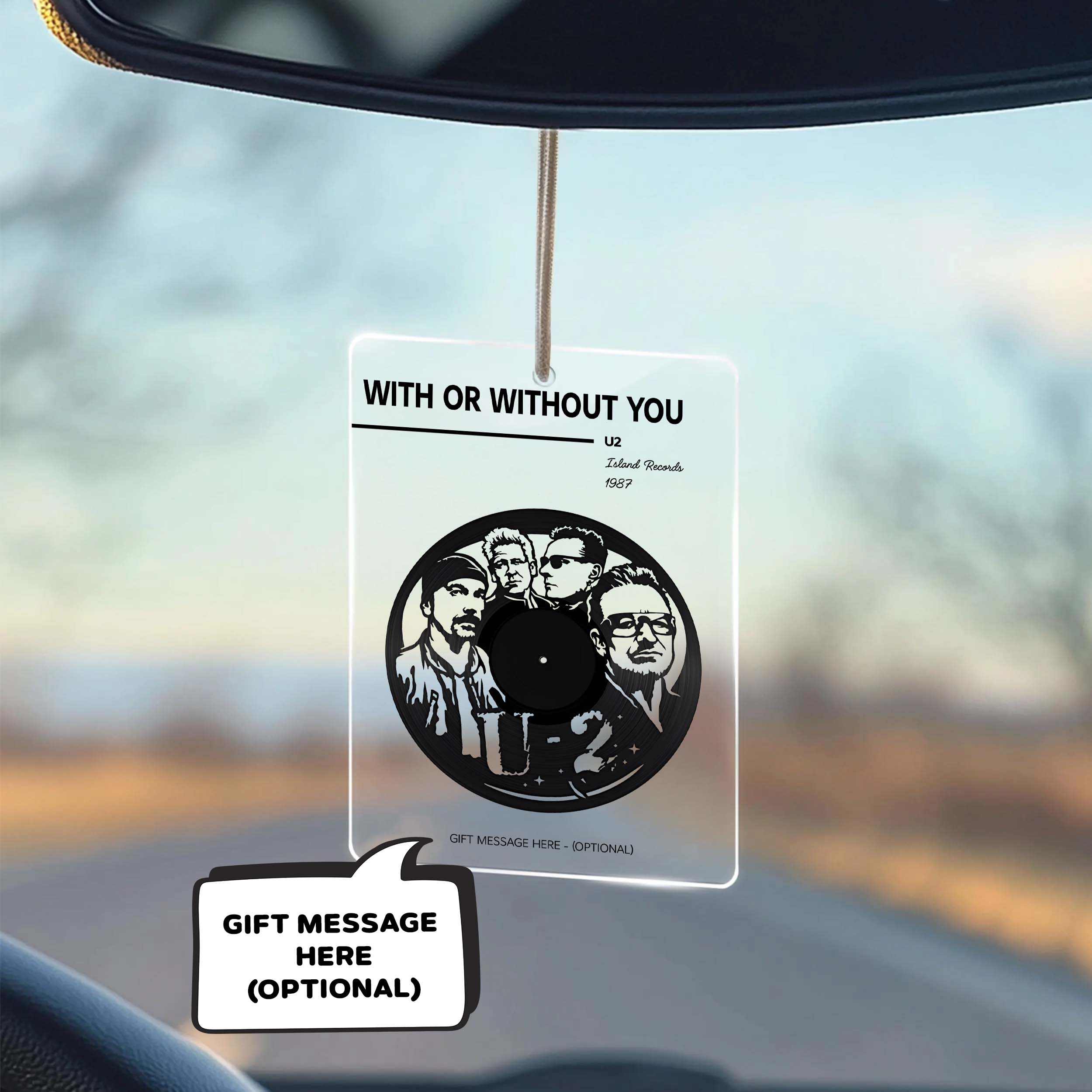 U2 - With Or Without You Acrylic Car Ornament MS10067