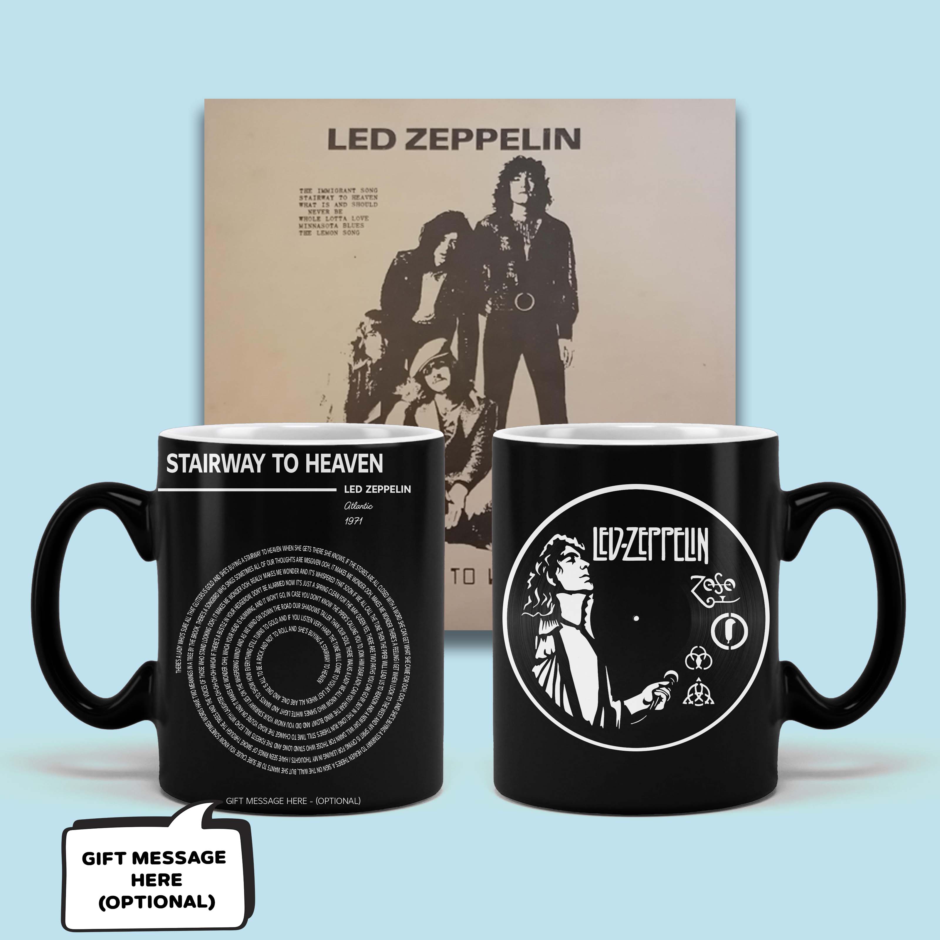 Led Zeppelin - Stairway to Heaven black Mug MS10080