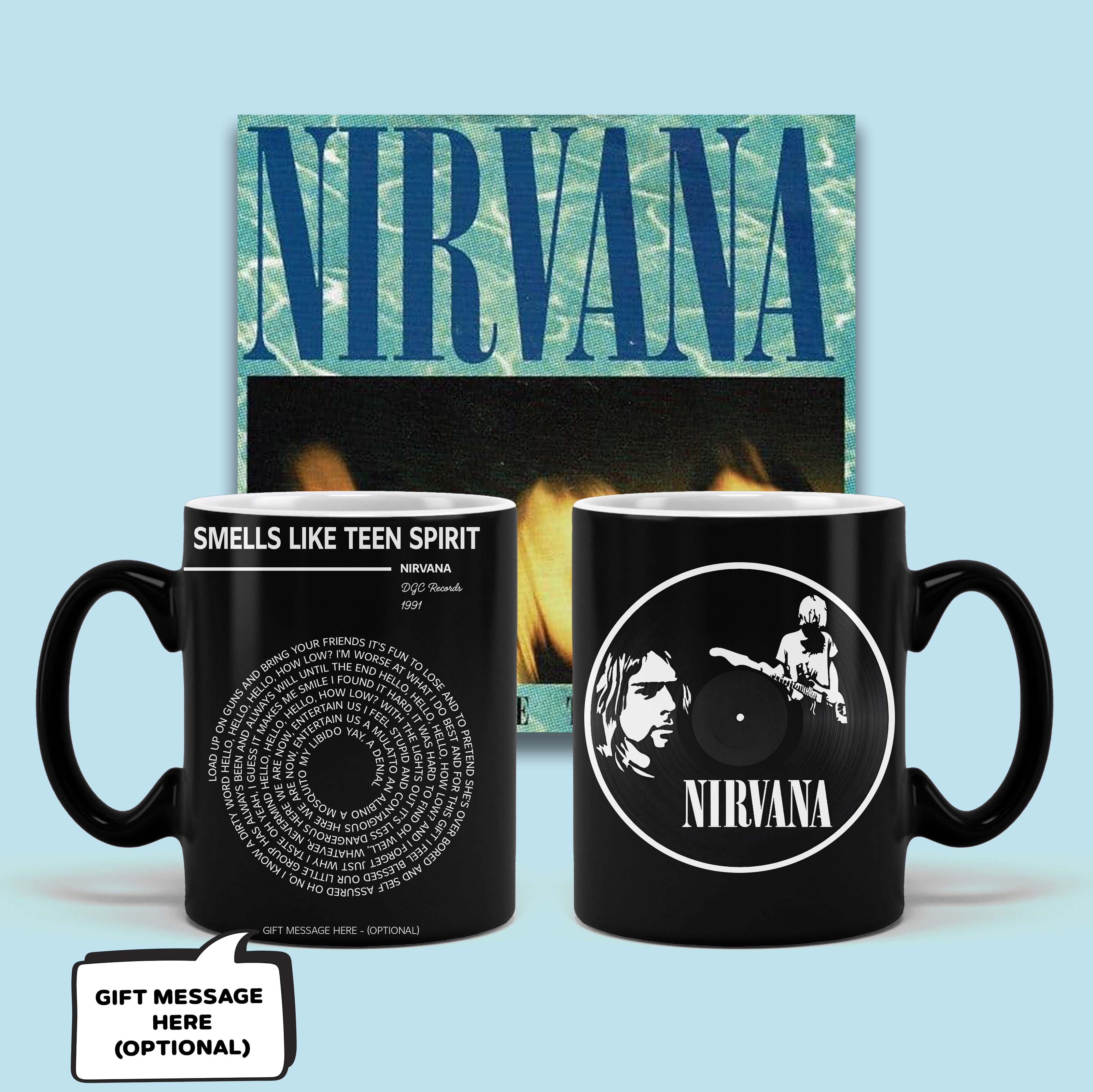 Nirvana - Smells Like Teen Spirit black Mug MS10084