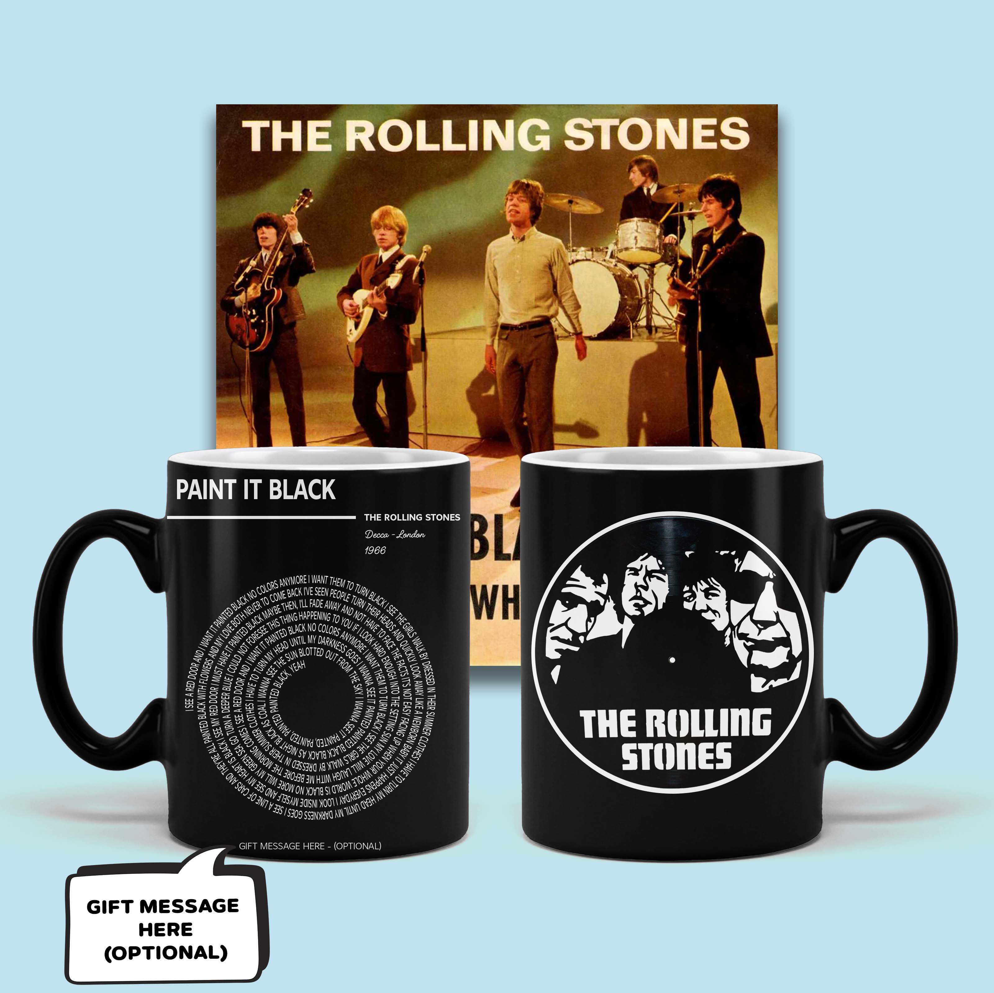 The Rolling Stones - Paint It Black black Mug MS10096