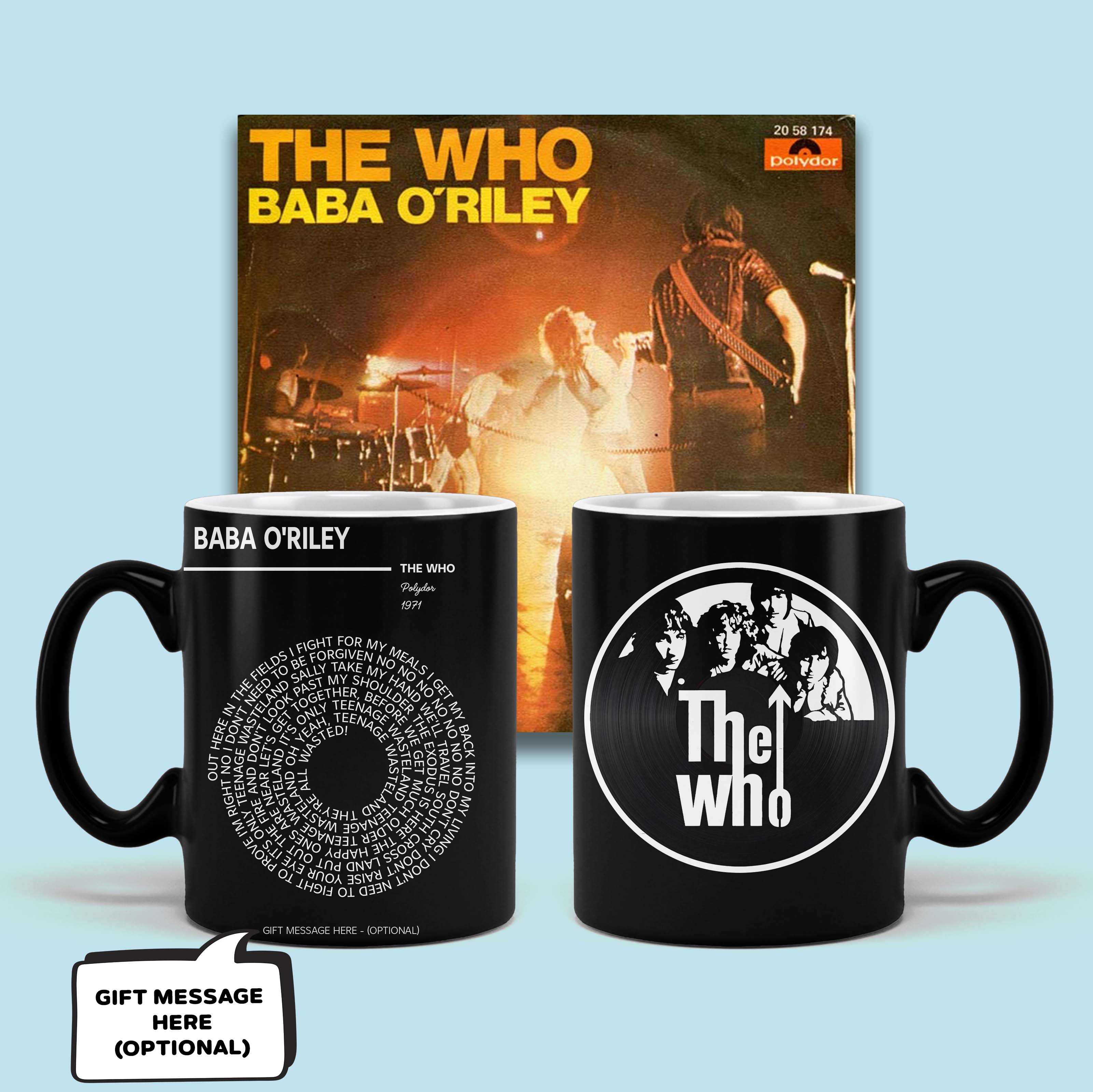 The Who - Baba O_Riley black Mug MS10098