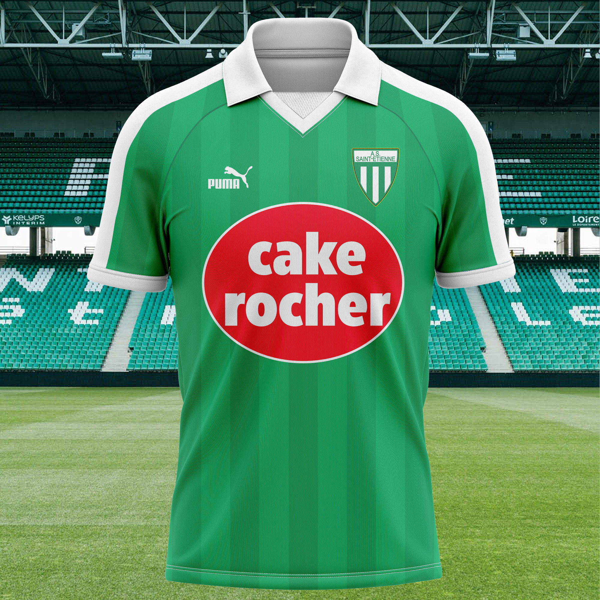 AS Saint-Étienne 1985-86 Home Kit Retro Shirt PT71877