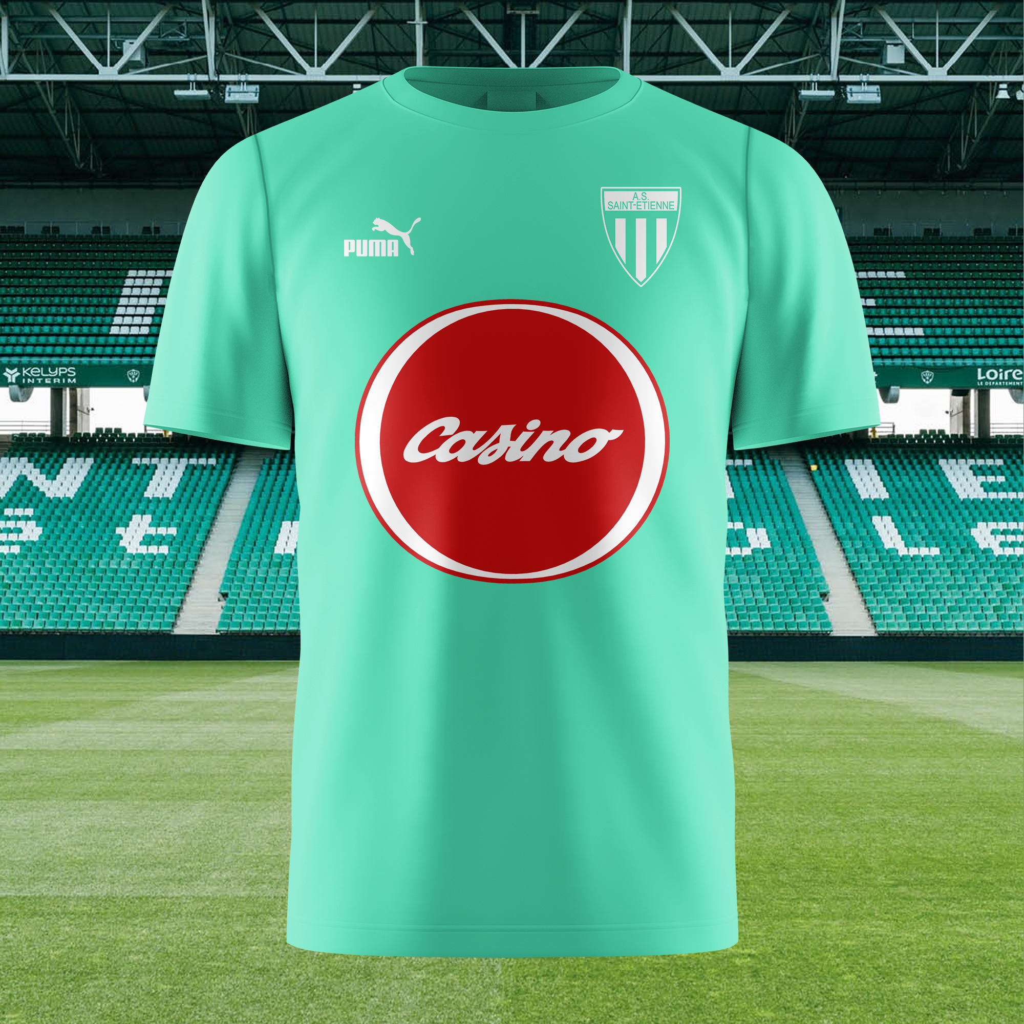 AS Saint-Étienne 1986-87 Home Kit Retro Shirt PT71878