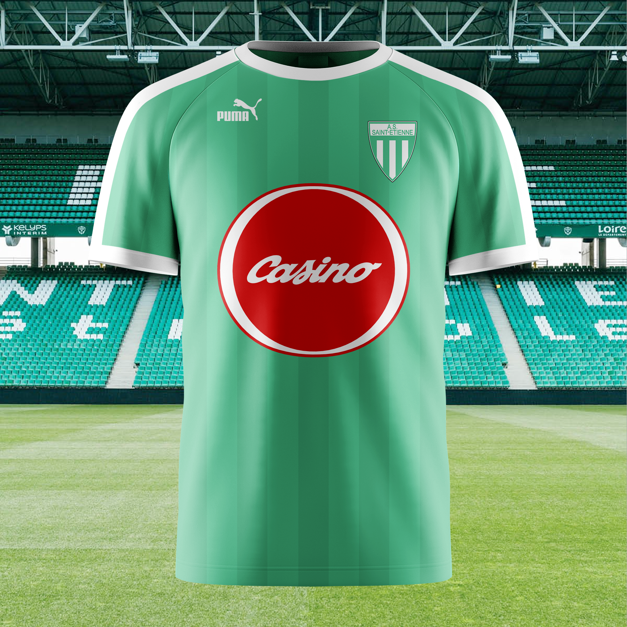 AS Saint-Étienne 1987-88 Home Kit Retro Shirt PT71879