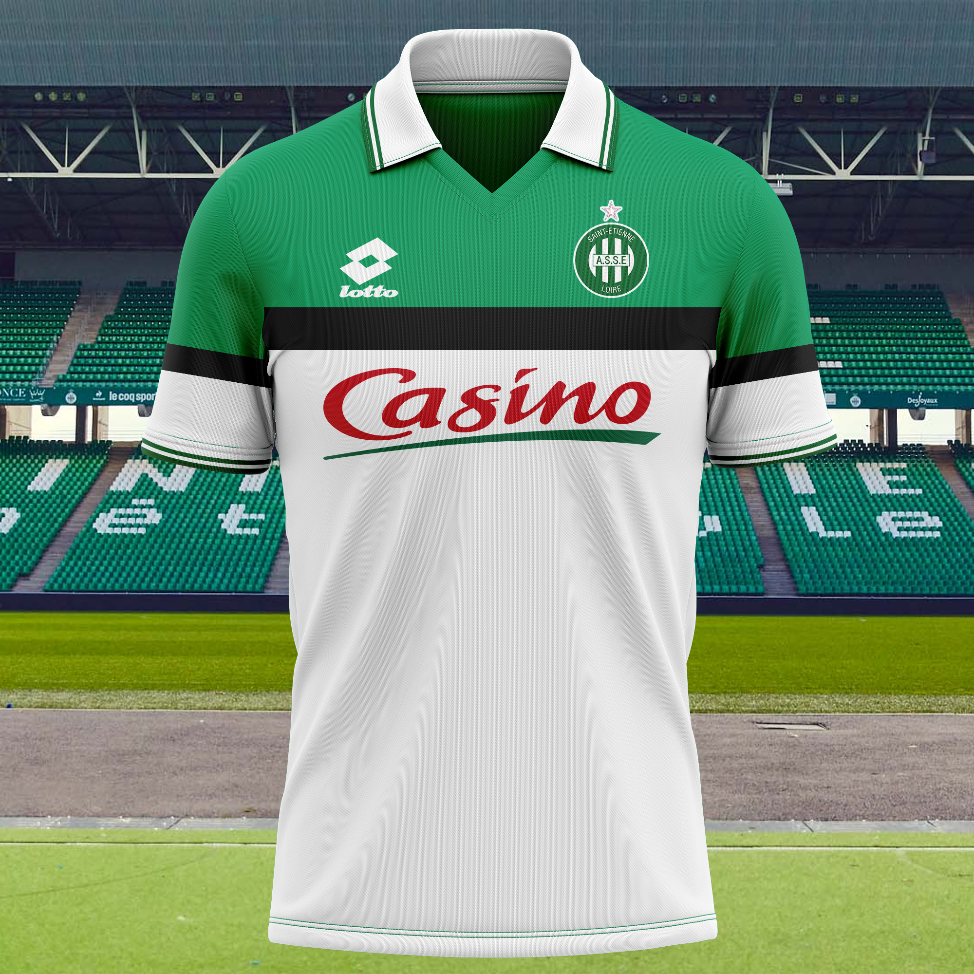 AS Saint-Étienne 1996-97 Away Kit Retro Shirt PT71888