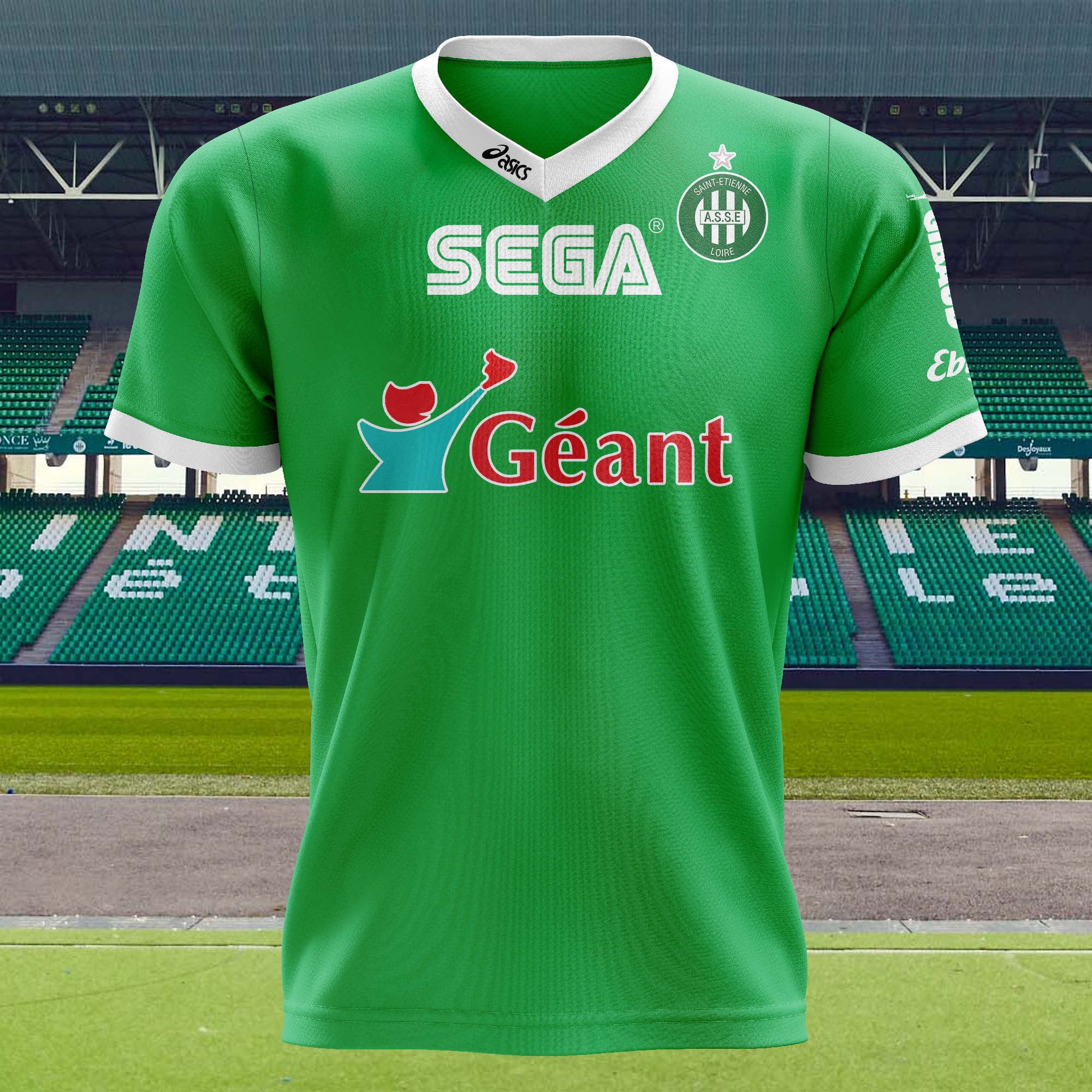 AS Saint-Étienne 1999-00 Home Kit Retro Shirt PT71891