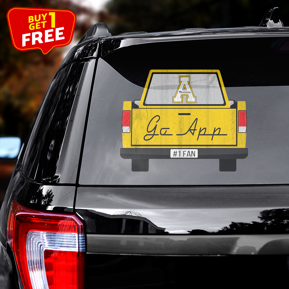 Appalachian State Mountaineers Truck Back Decal PT71894