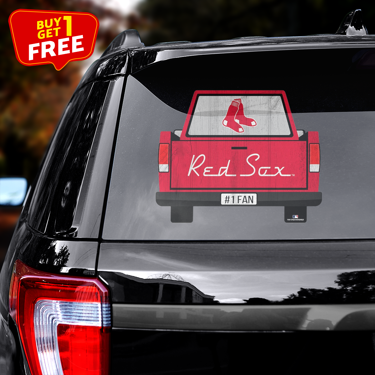 Boston Red Sox Truck Back Decal PT71908