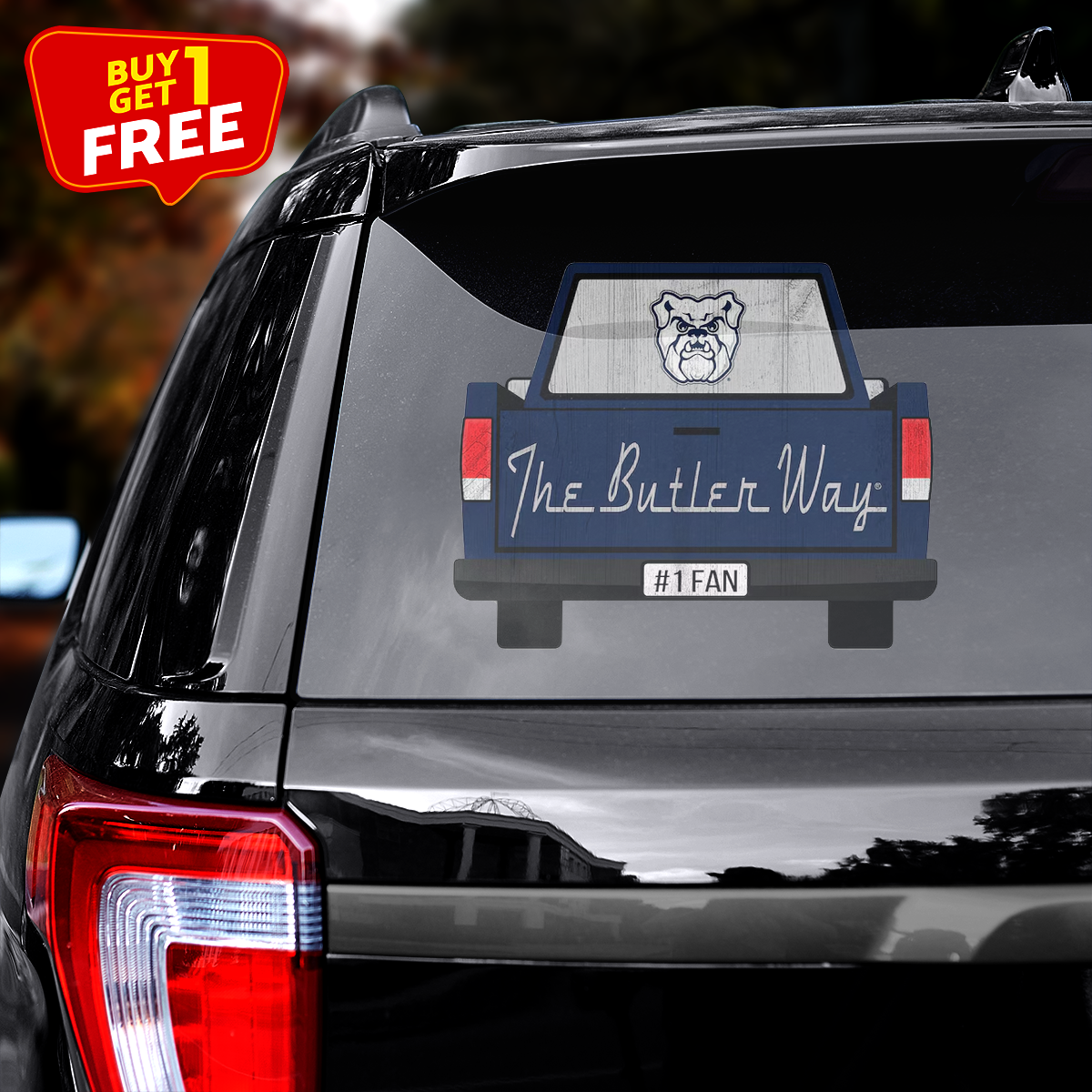 Butler Bulldogs Truck Back Decal PT71911