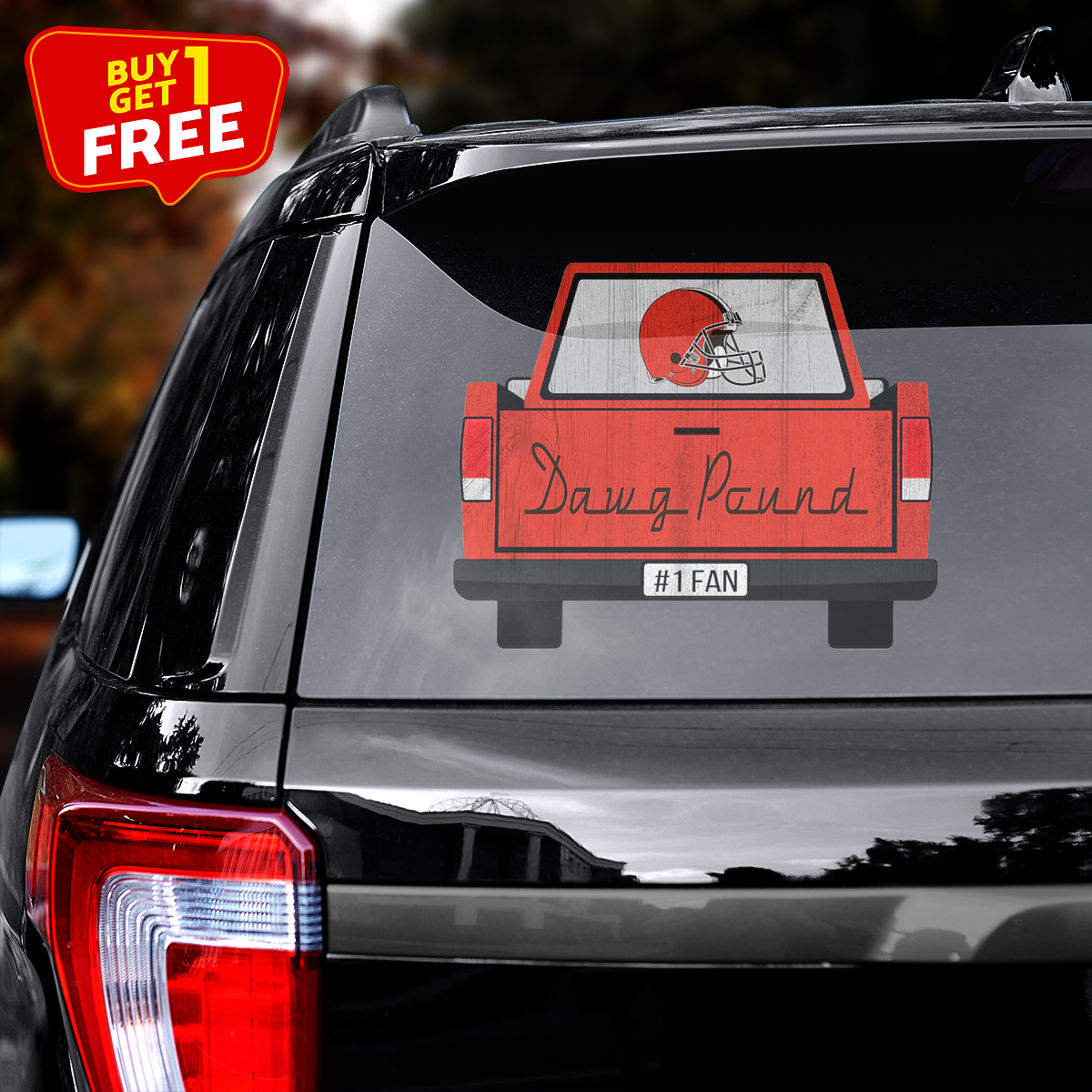 Cleveland Browns Truck Back Decal PT71923