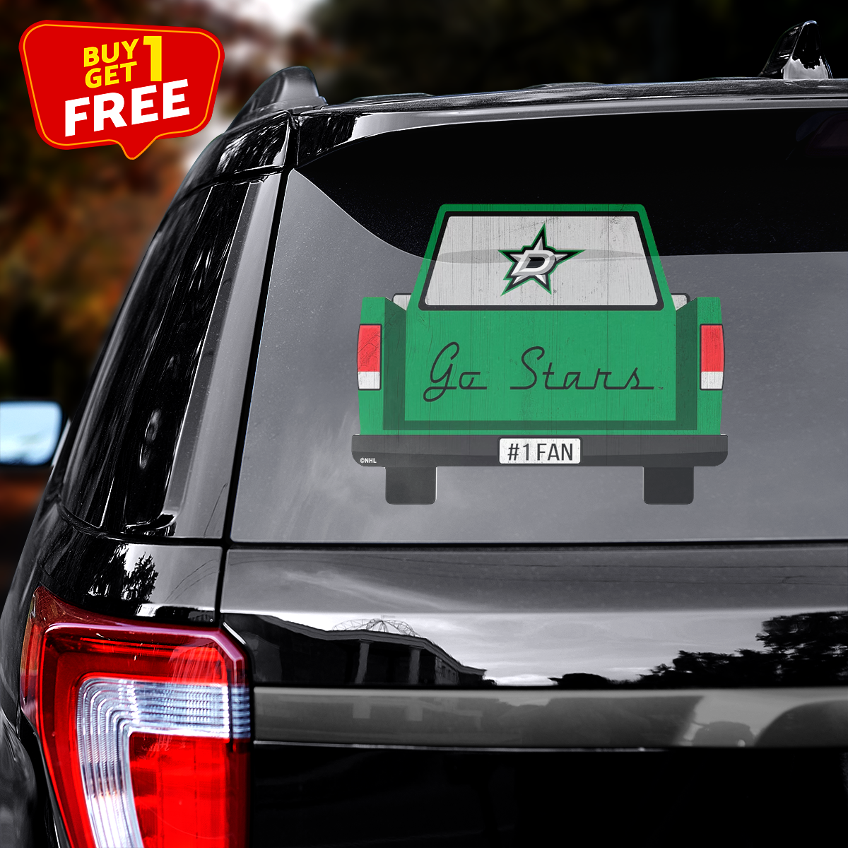 Dallas Stars Truck Back Decal PT71929