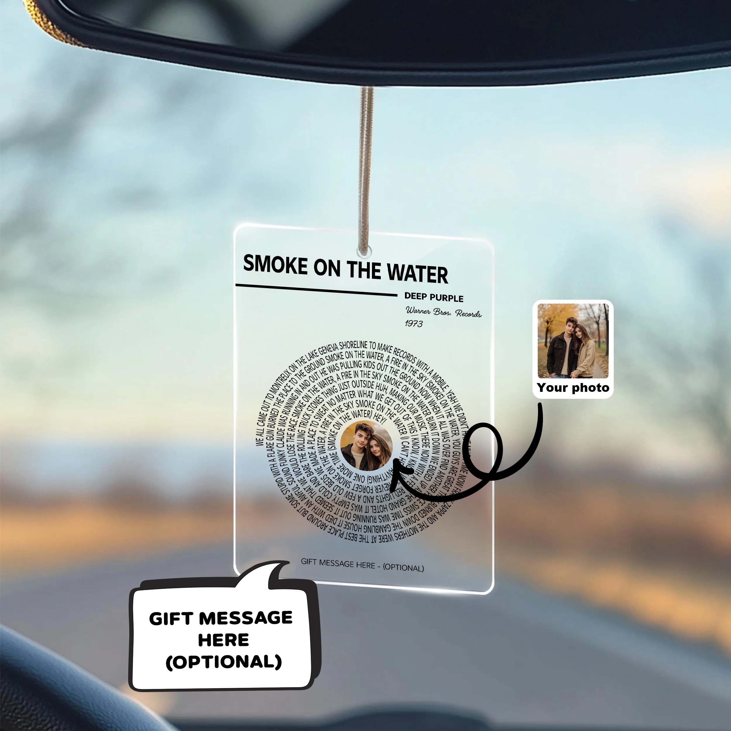Deep Purple - Smoke on the Water Acrylic Car Ornament MS10036