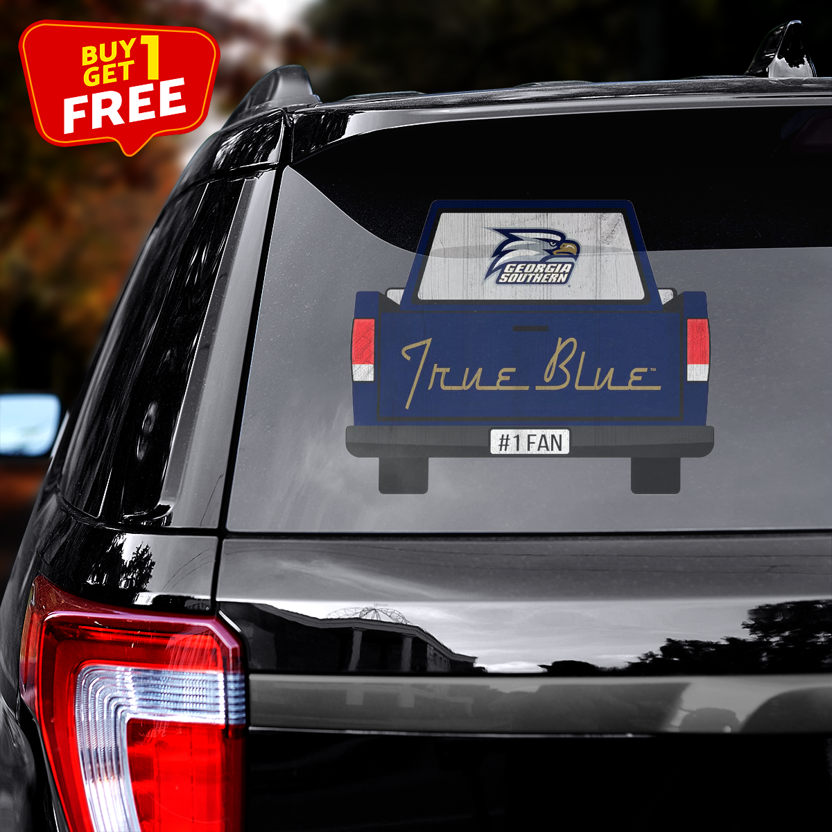 Georgia Southern Eagles Truck Back Decal PT71939