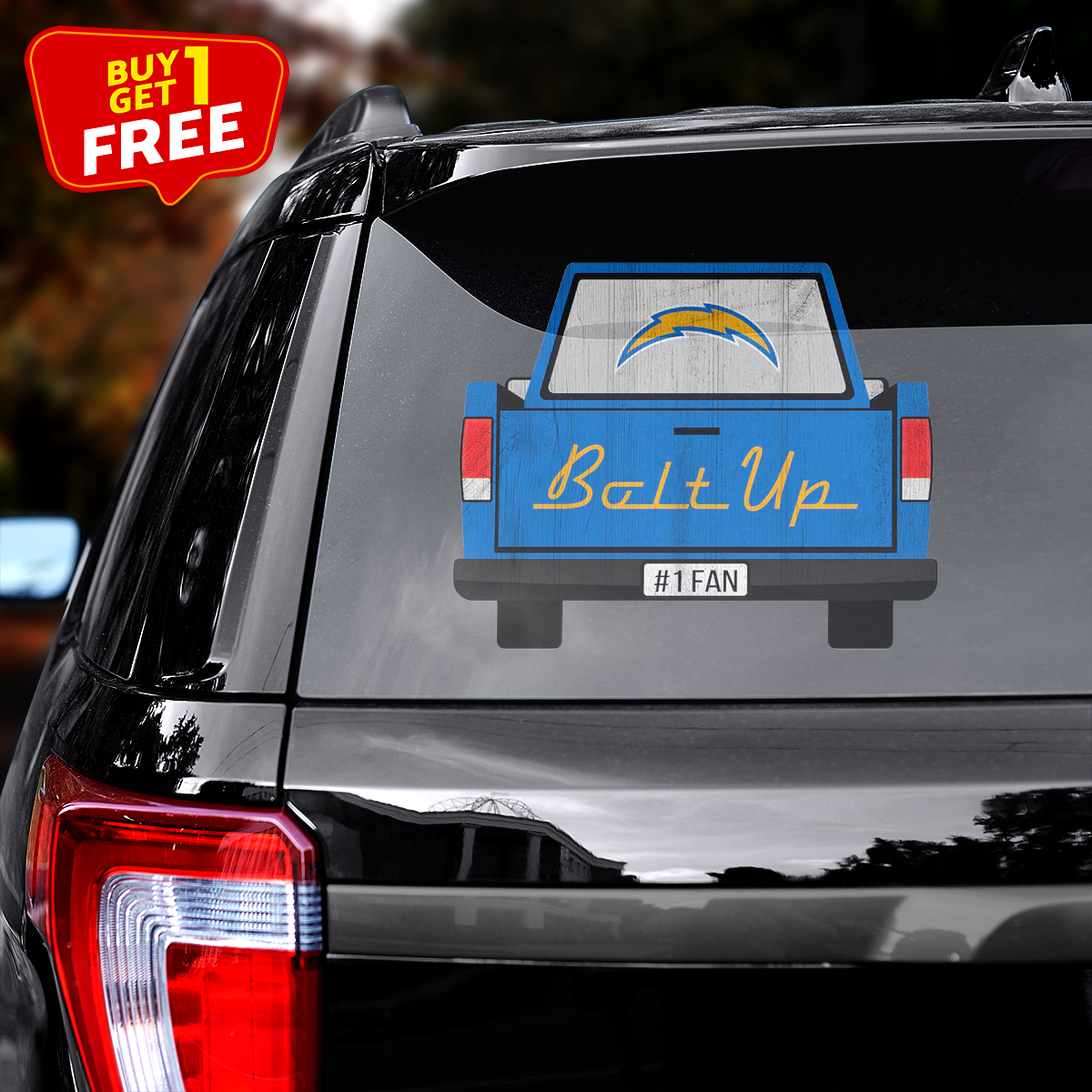 Los Angeles Chargers Truck Back Decal PT71956