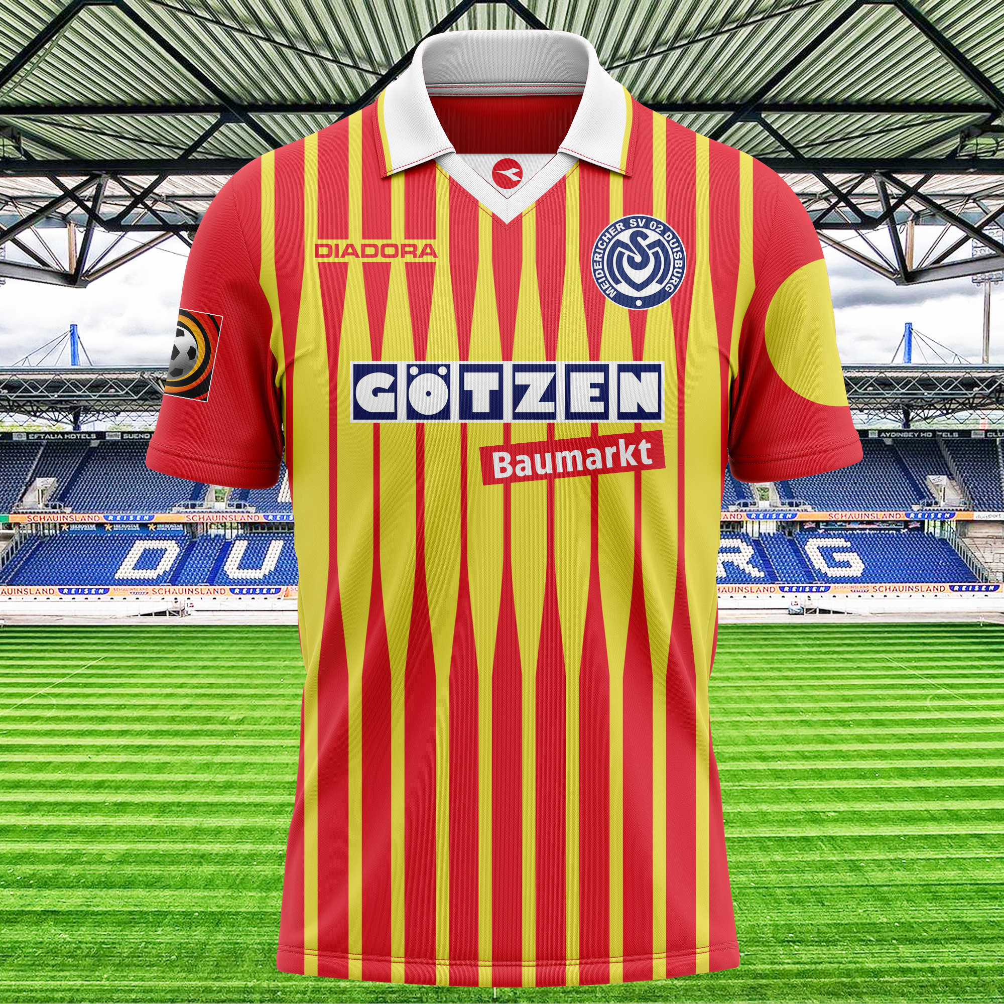MSV Duisburg 1997-98 Away Kit Retro Shirt PT71862