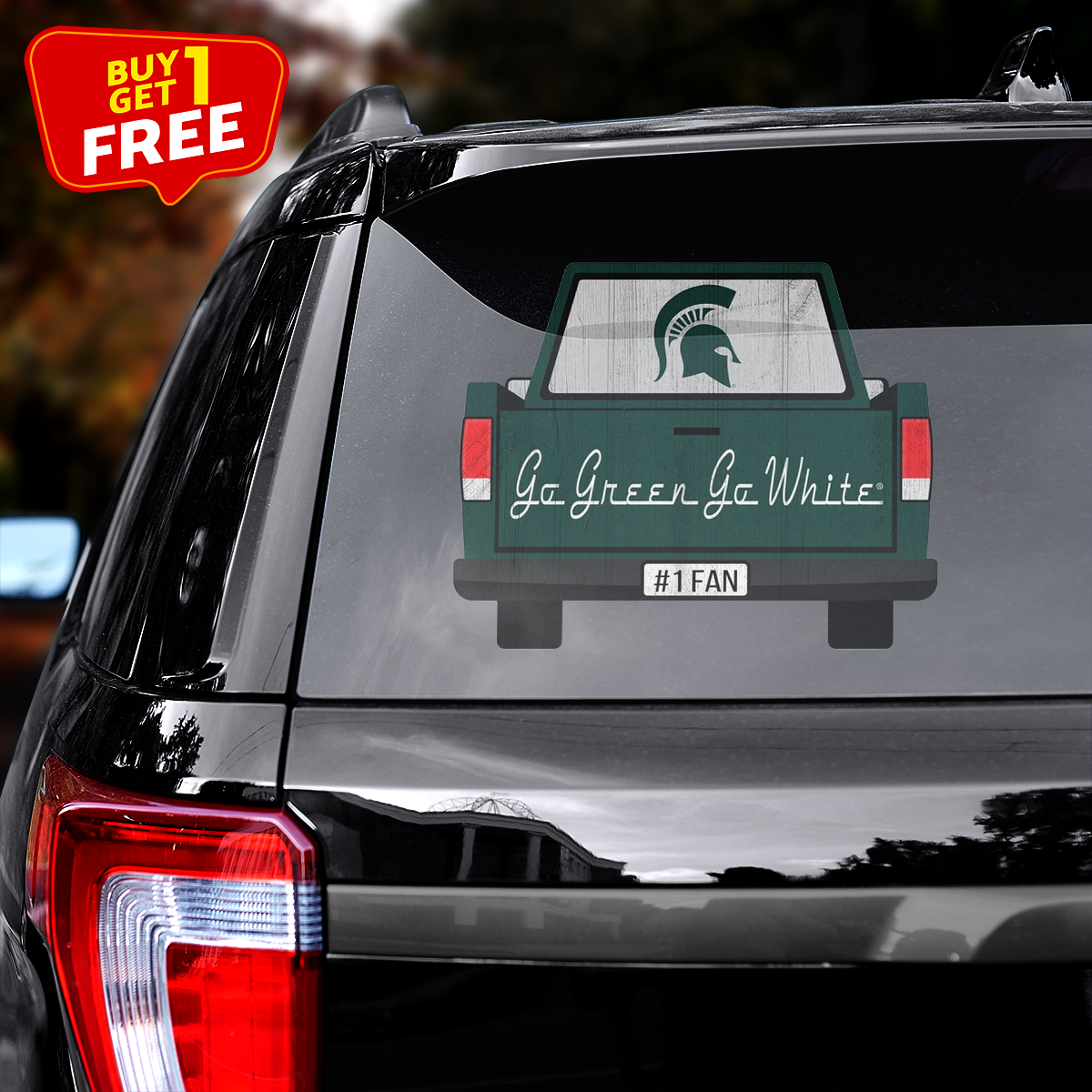 Michigan State Spartans Truck Back Decal PT71966