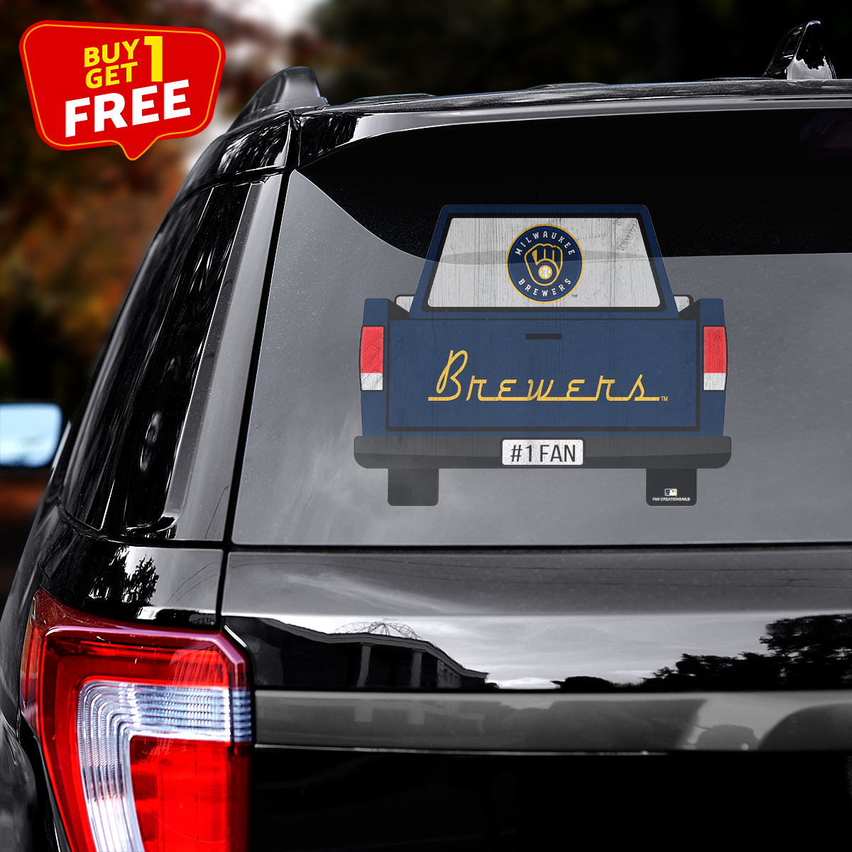 Milwaukee Brewers Truck Back Decal PT71968