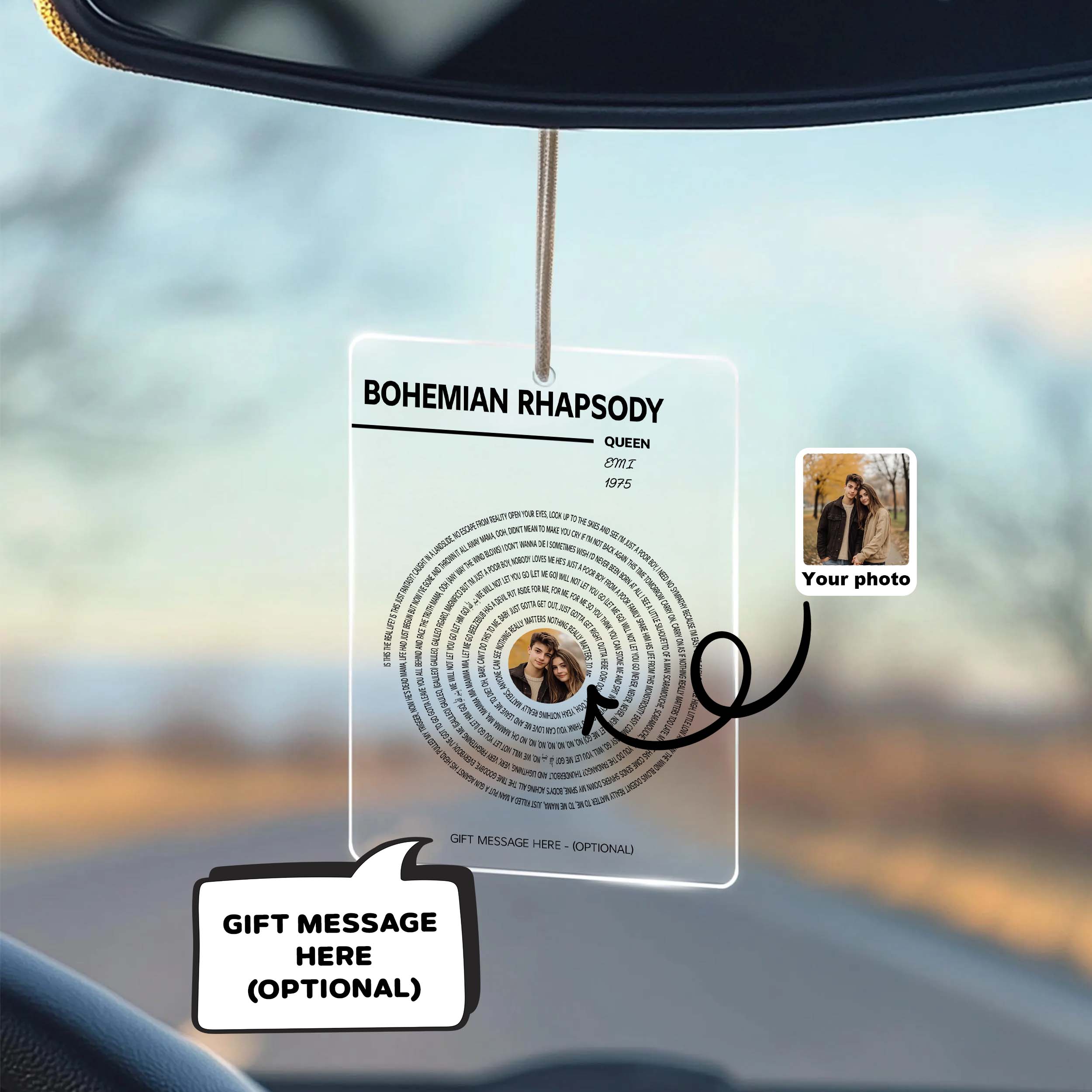 Queen - Bohemian Rhapsody Acrylic Car Ornament MS10044