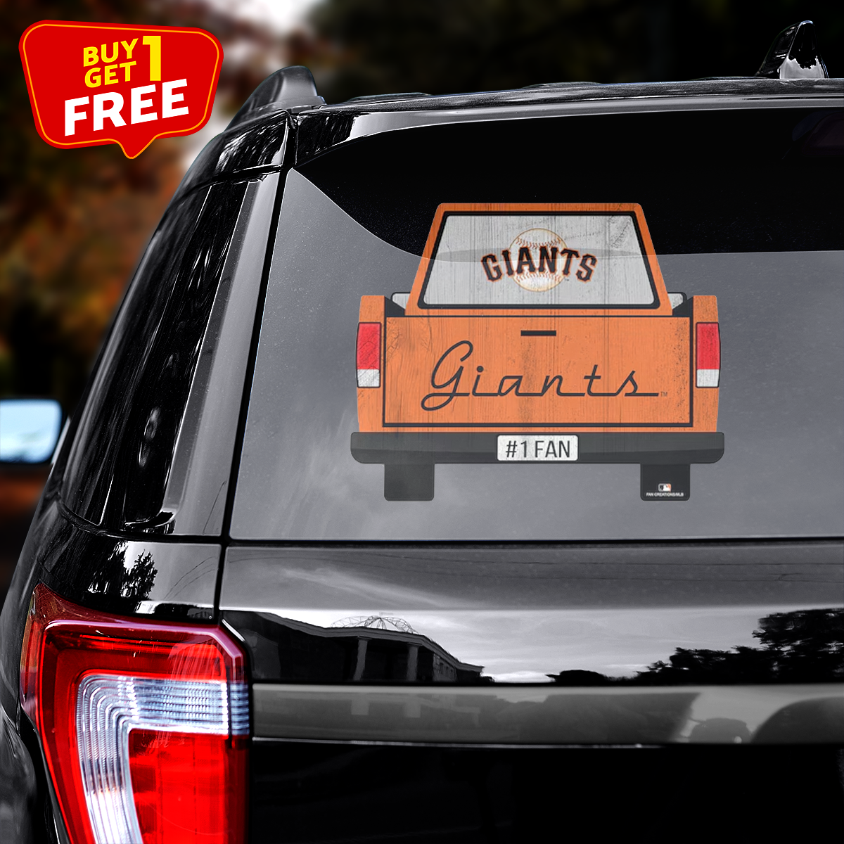 San Francisco Giants Truck Back Decal PT72007