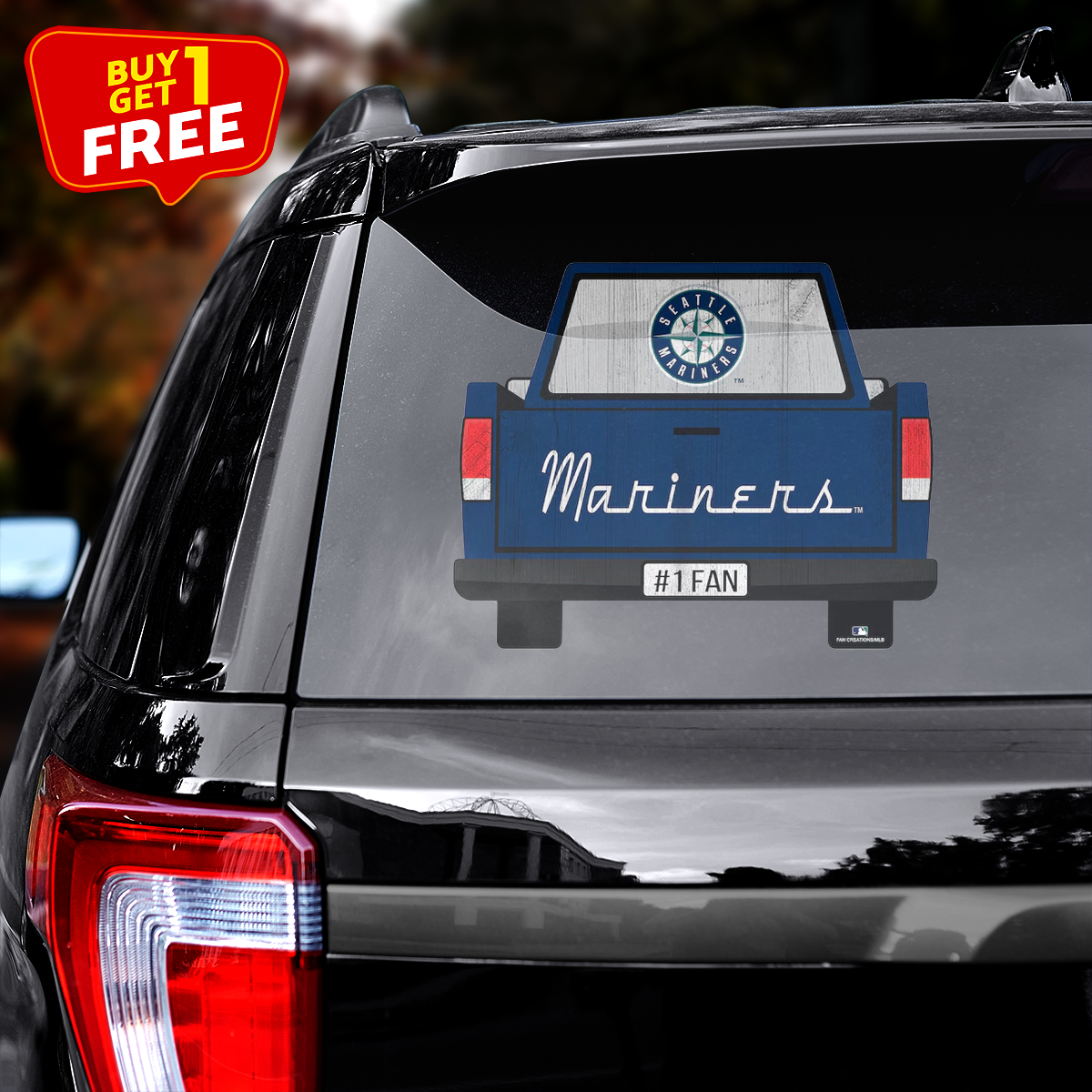 Seattle Mariners Truck Back Decal PT72010