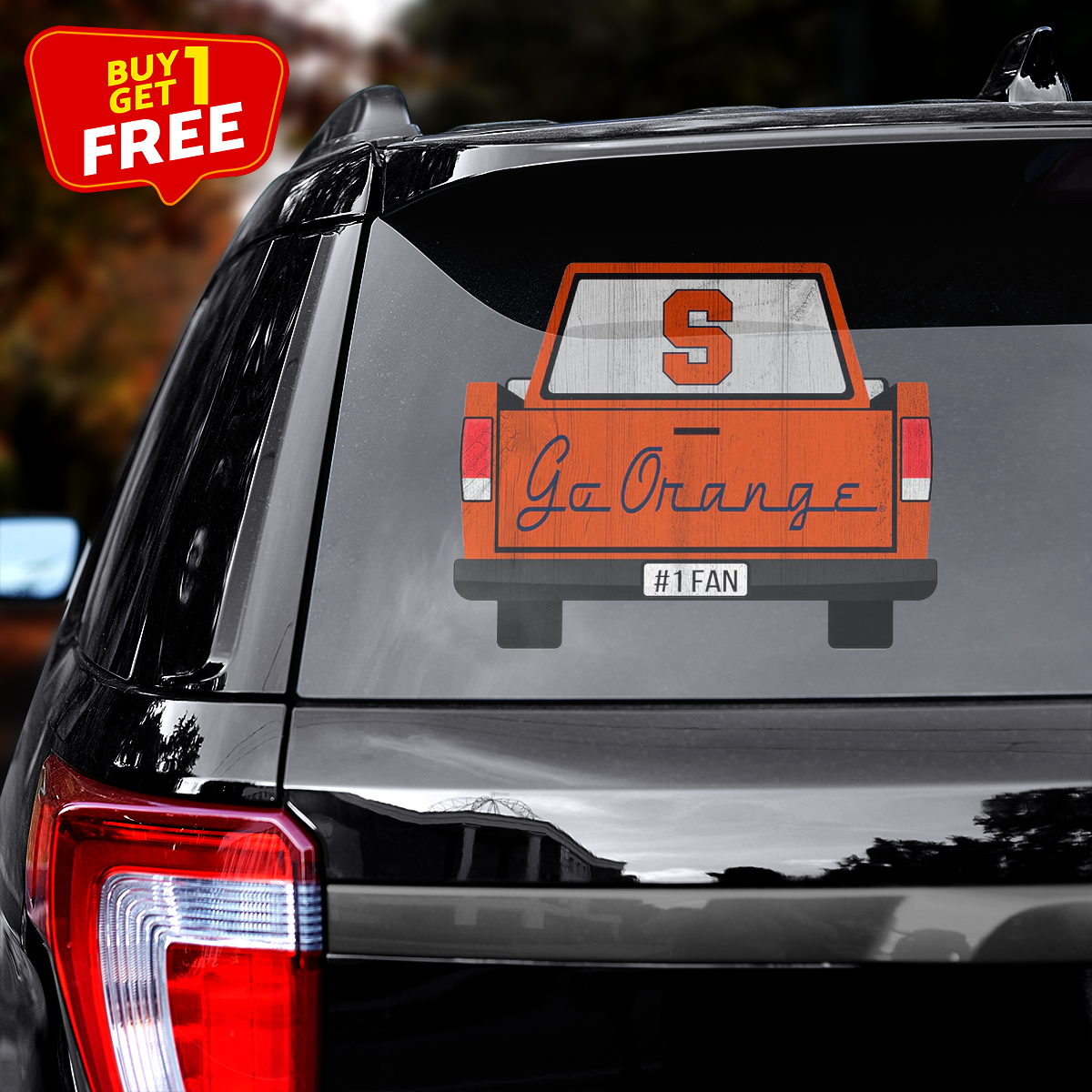 Syracuse Orange Truck Back Decal PT72016