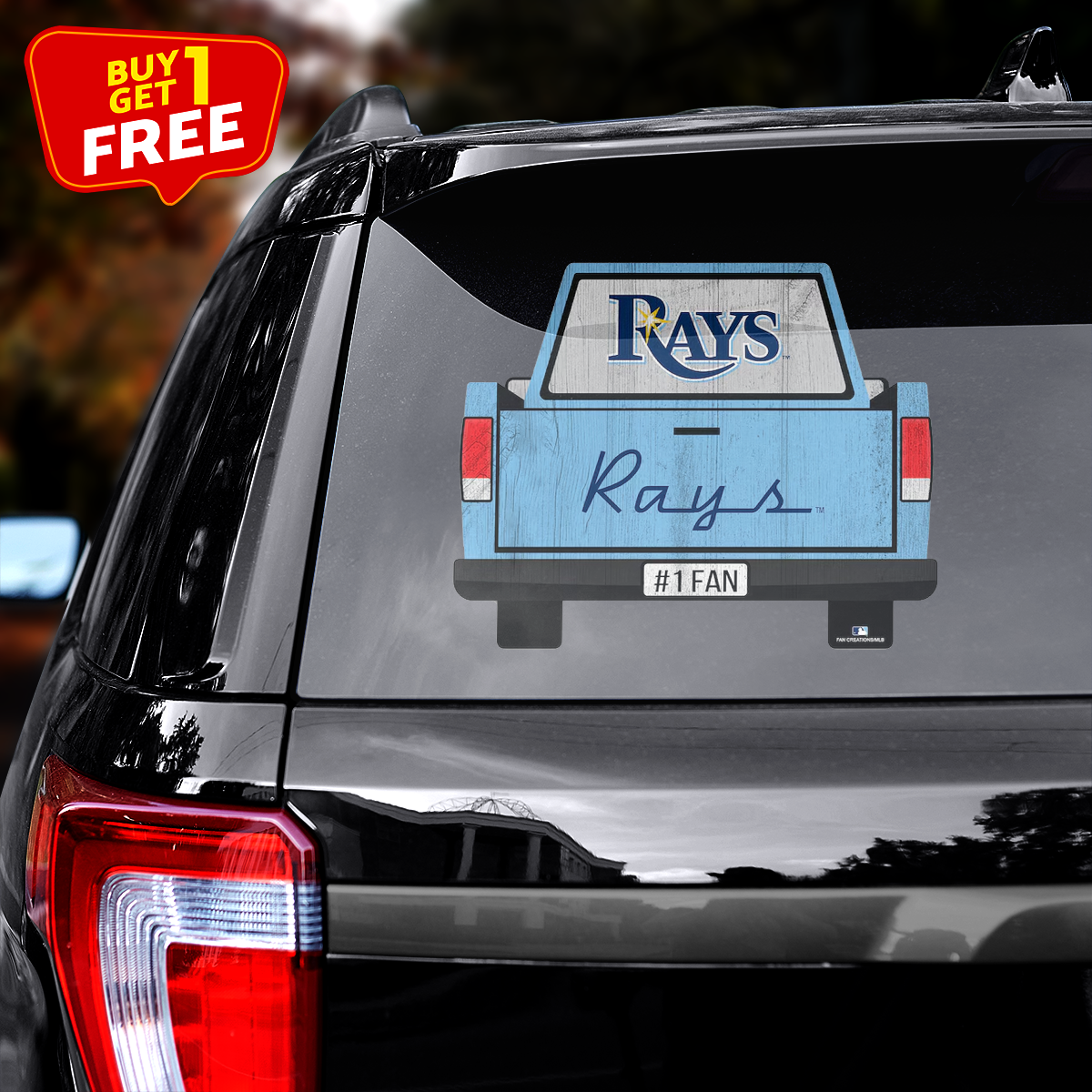 Tampa Bay Rays Truck Back Decal PT72019