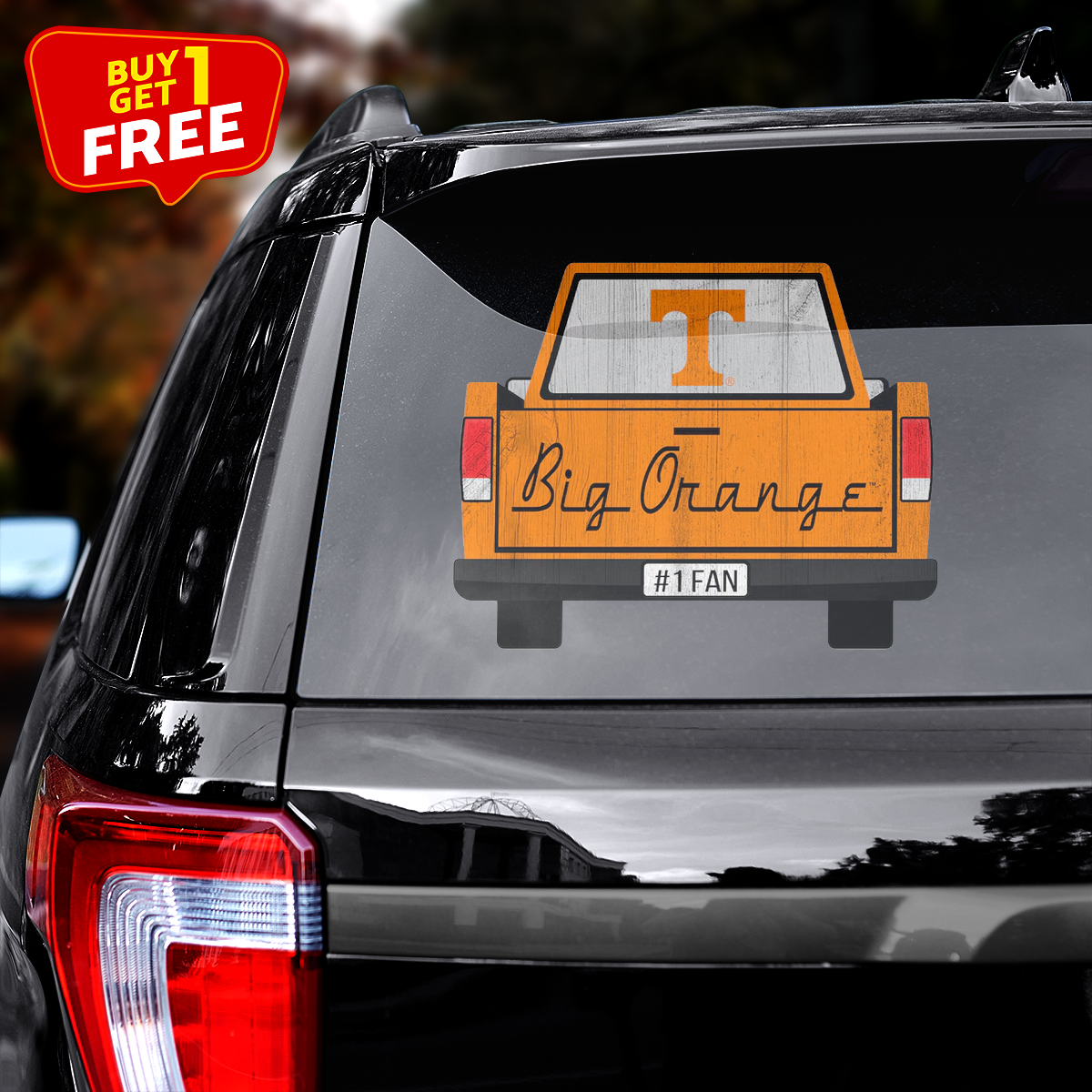 Tennessee Volunteers Truck Back Decal PT72022
