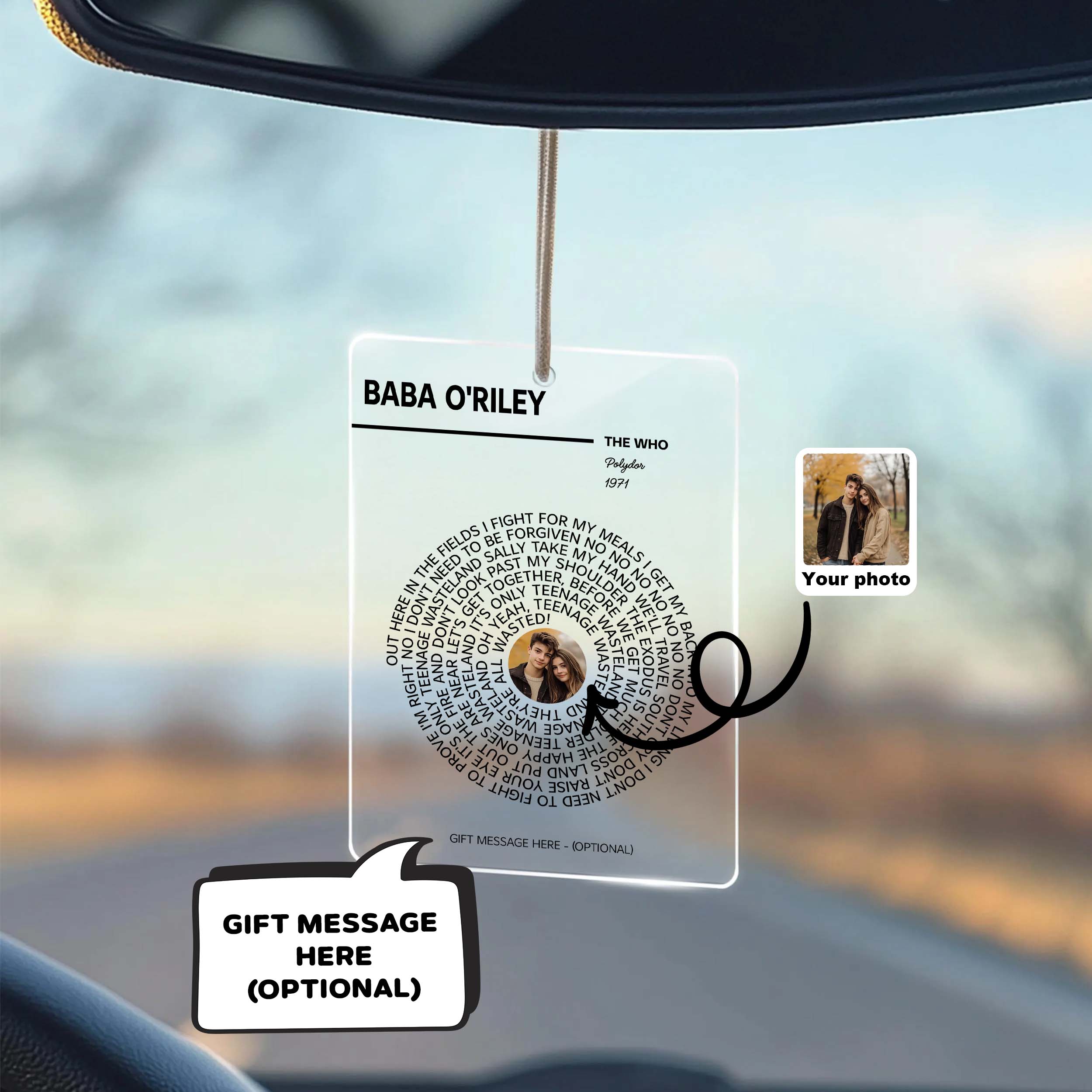 The Who - Baba O_Riley Acrylic Car Ornament MS10049