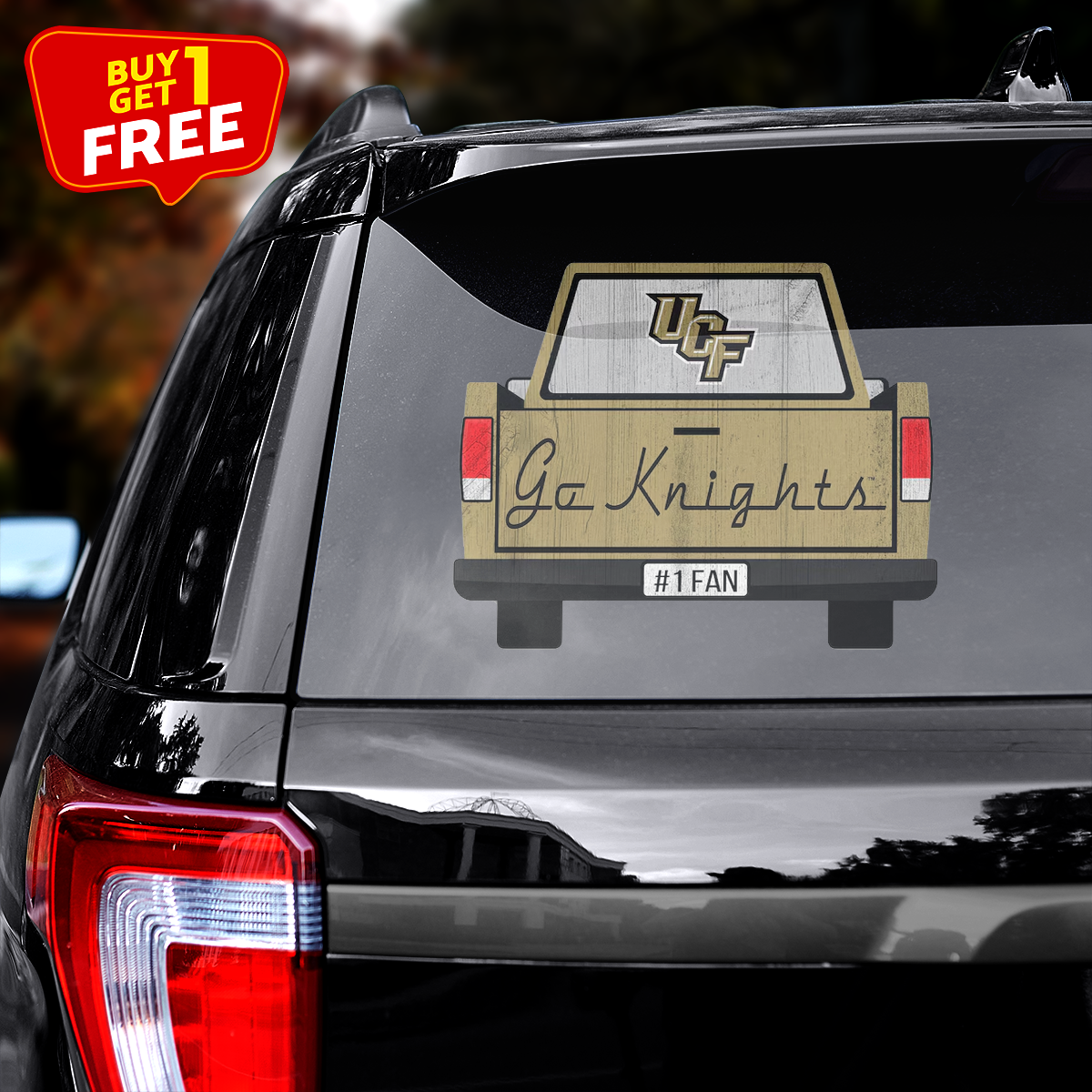 UCF Knights Truck Back Decal PT72029