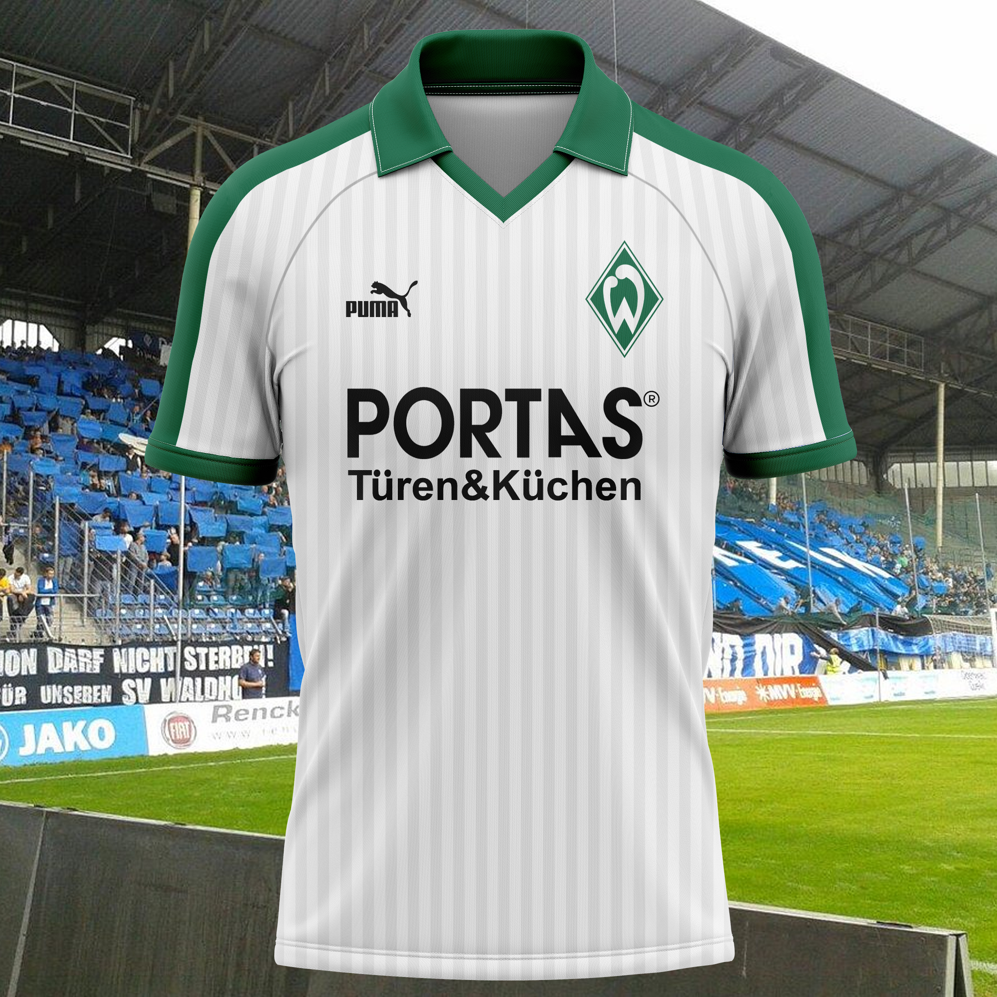 Werder Bremen 1986-87 Home 2 Kit Retro Shirt PT71865