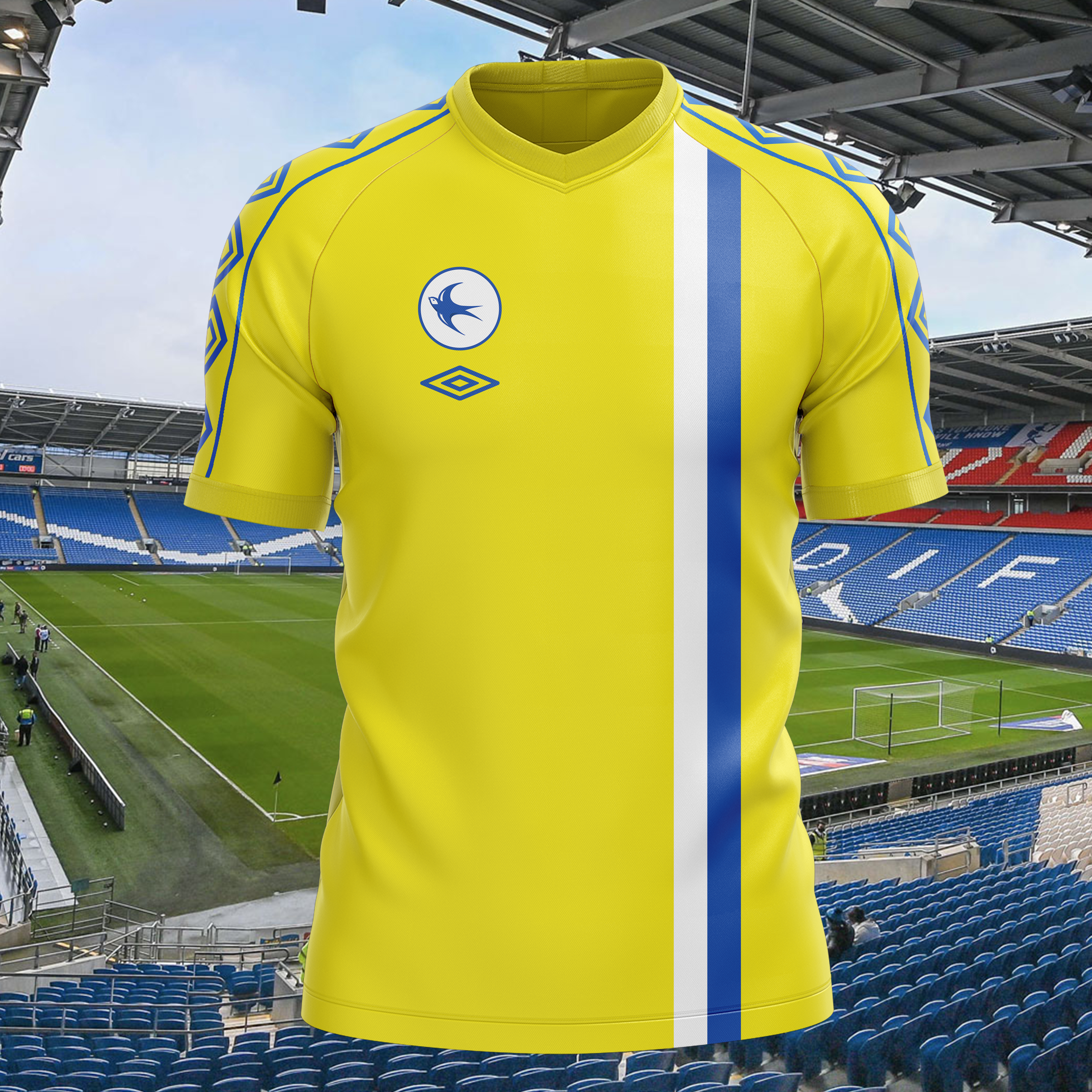 Cardiff City 1978-79 Away Retro Shirt PT52538