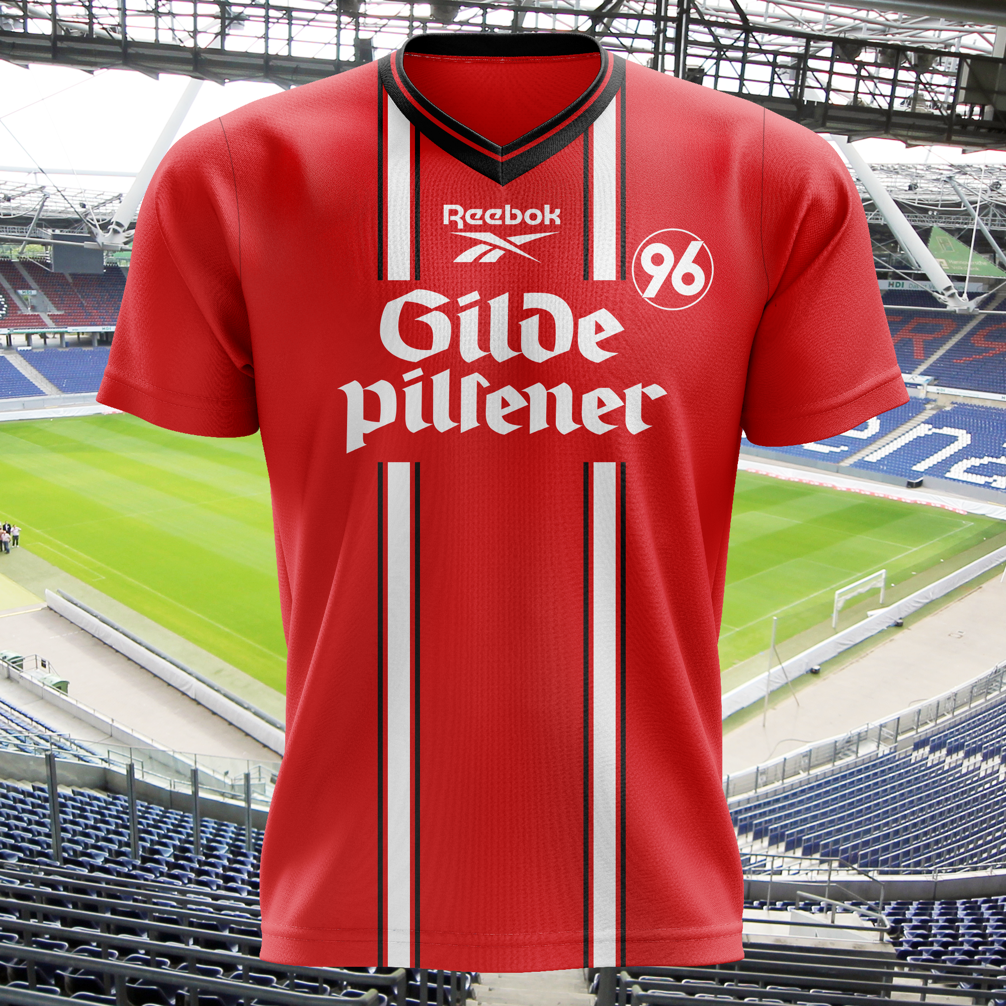 Hannover 96 1997-98 Home V2 Kit Retro Shirt PT72190