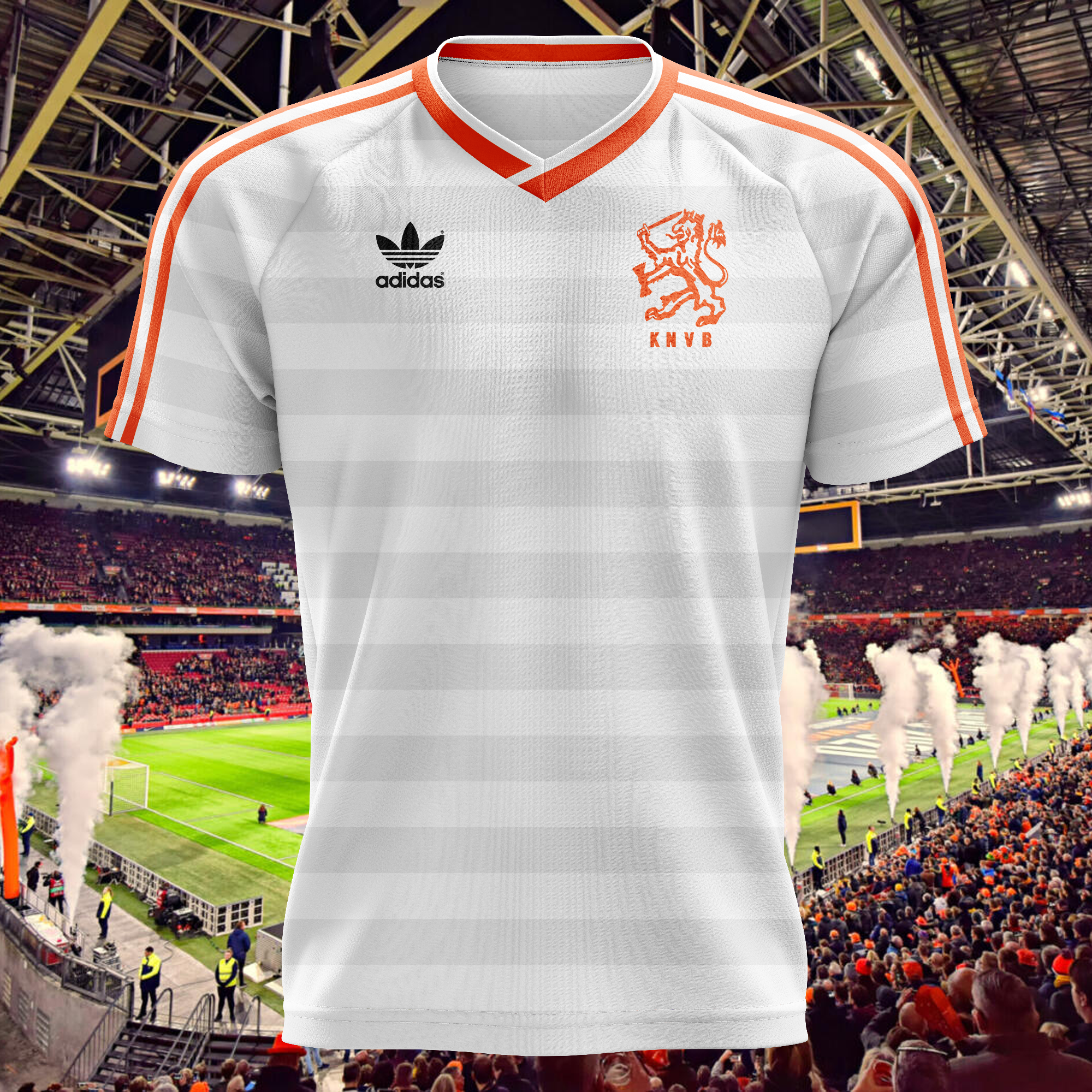 Netherlands 1986 Away Kit Retro Shirt PT72193