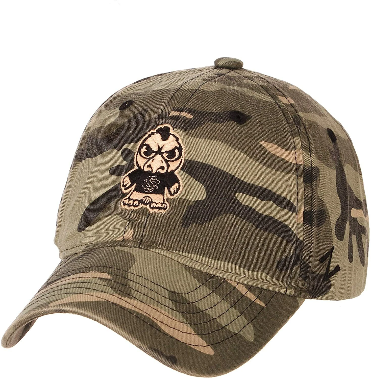 South Carolina Gamecocks Adult Camo Mascot Adjustable Cotton Twill Dad Hat Embroidered and Printed Cap PT72180