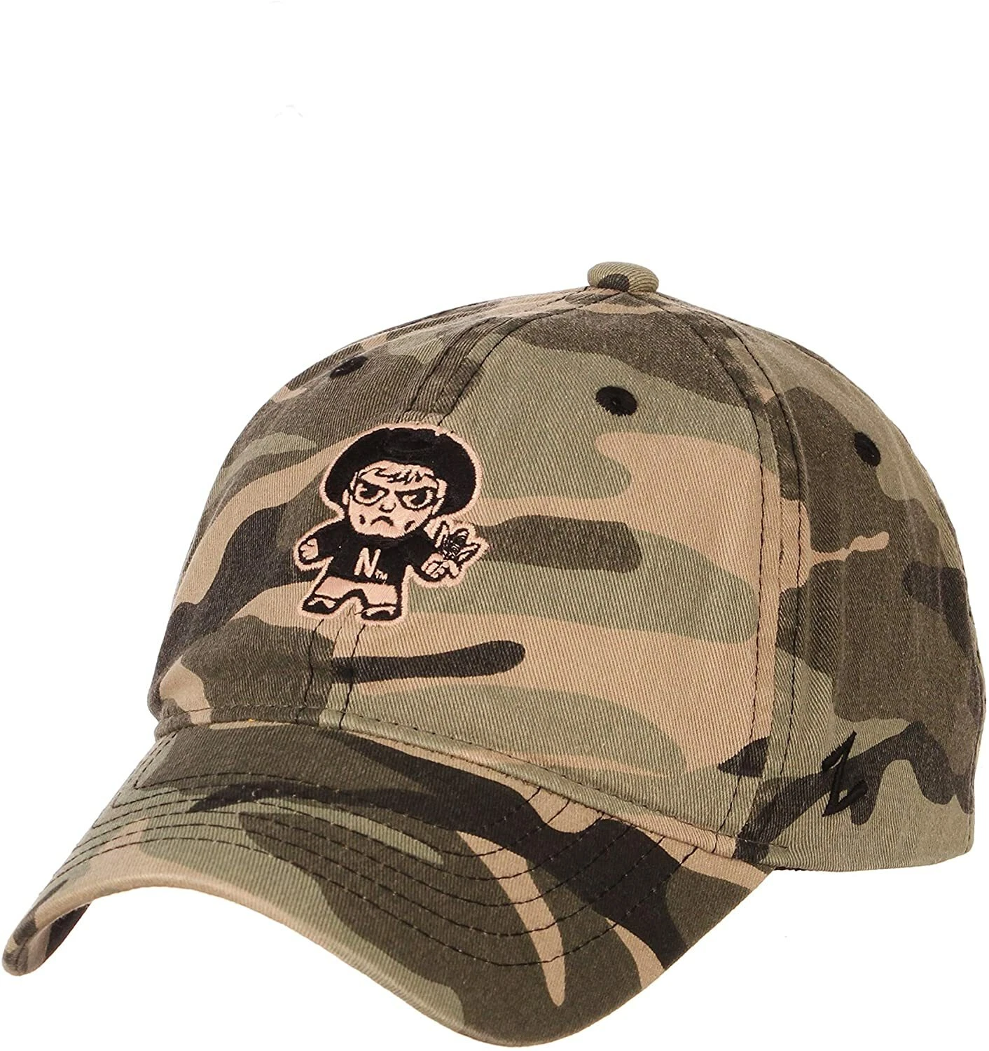 North Carolina Tar Heels  Adult Camo Mascot Adjustable Cotton Twill Dad Hat Embroidered and Printed Cap PT72182 (Copy)