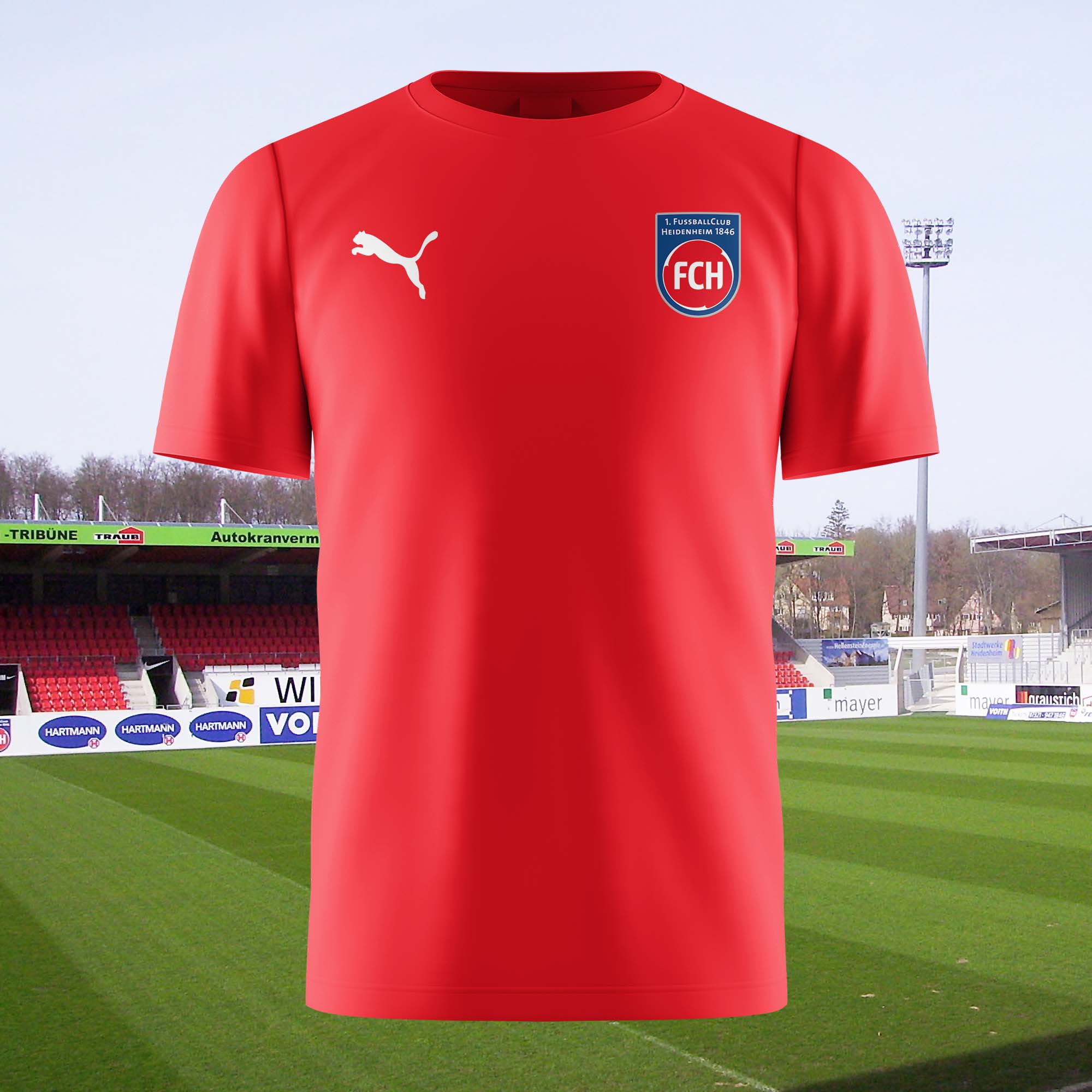 1. FC Heidenheim 2024-25 Training Shirt Retro Shirt PT72195