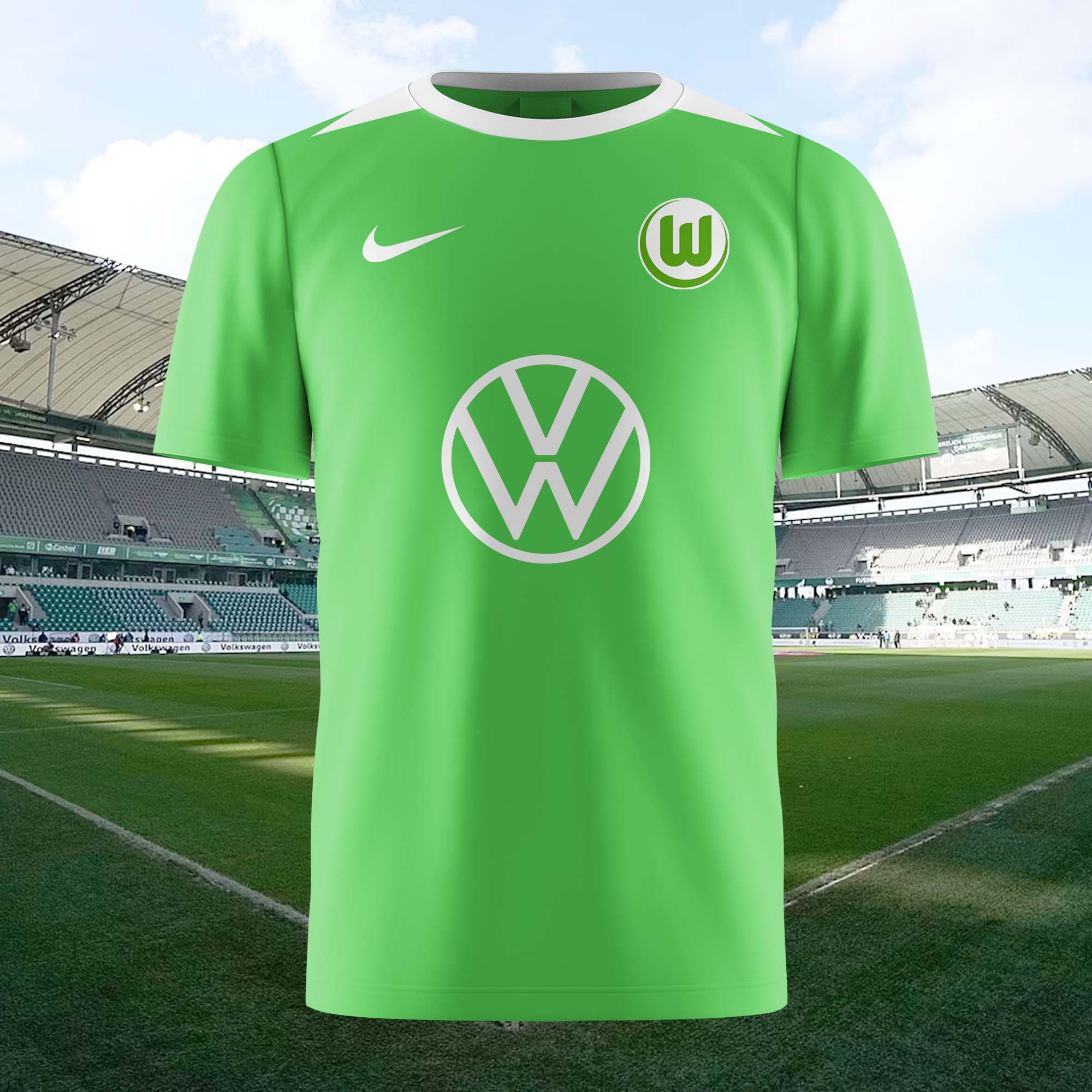 VfL Wolfsburg 2024-25 Training Shirt Retro Shirt PT72218