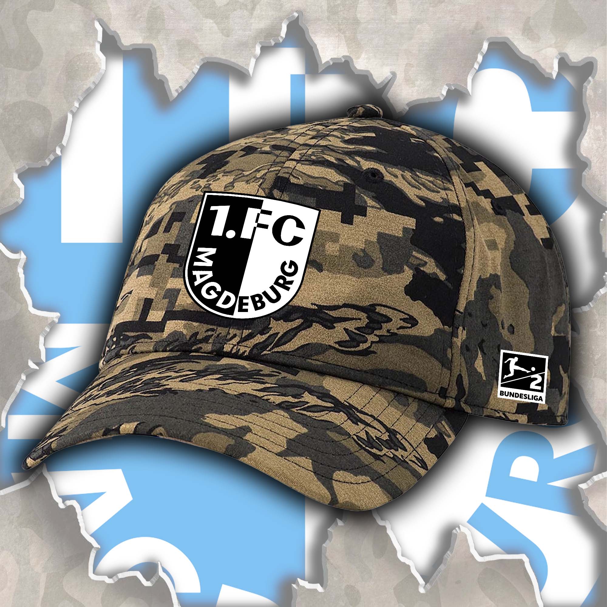 1. FC Magdeburg Embroidered and Printed Cap PT72256