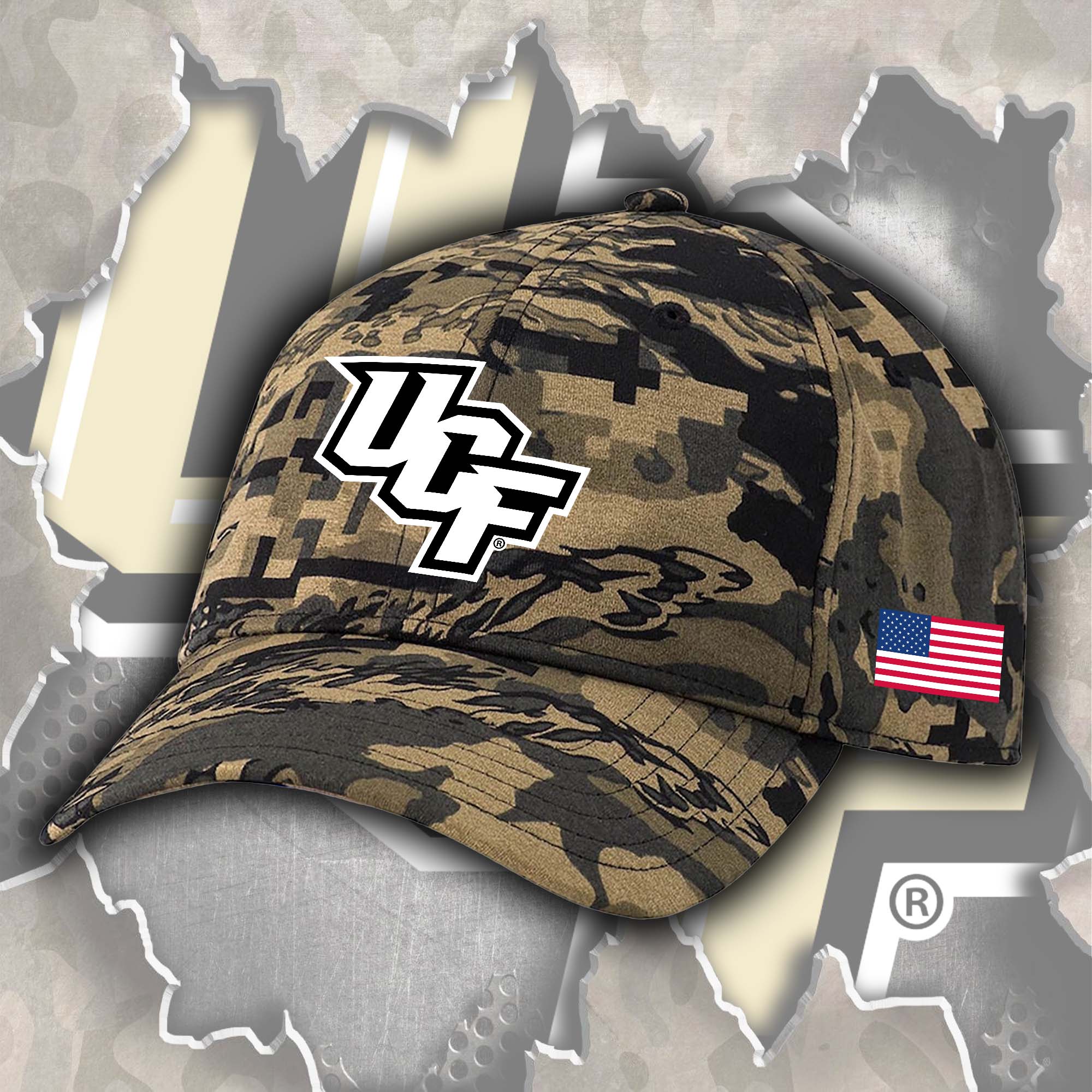 Central Florida Knights Embroidered and Printed Cap PT72333